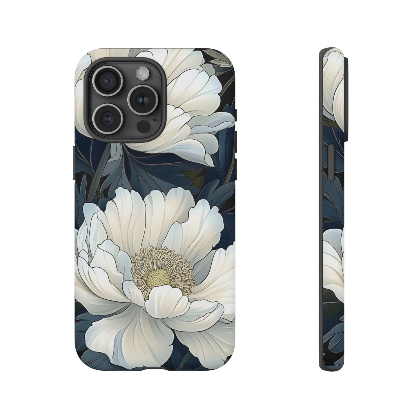 Elegant Floral Phone Case, Floral iPhone Cover, Flower Art Phone Case, Eco-Friendly Mobile Protection, Tough & Stylish Phone Case