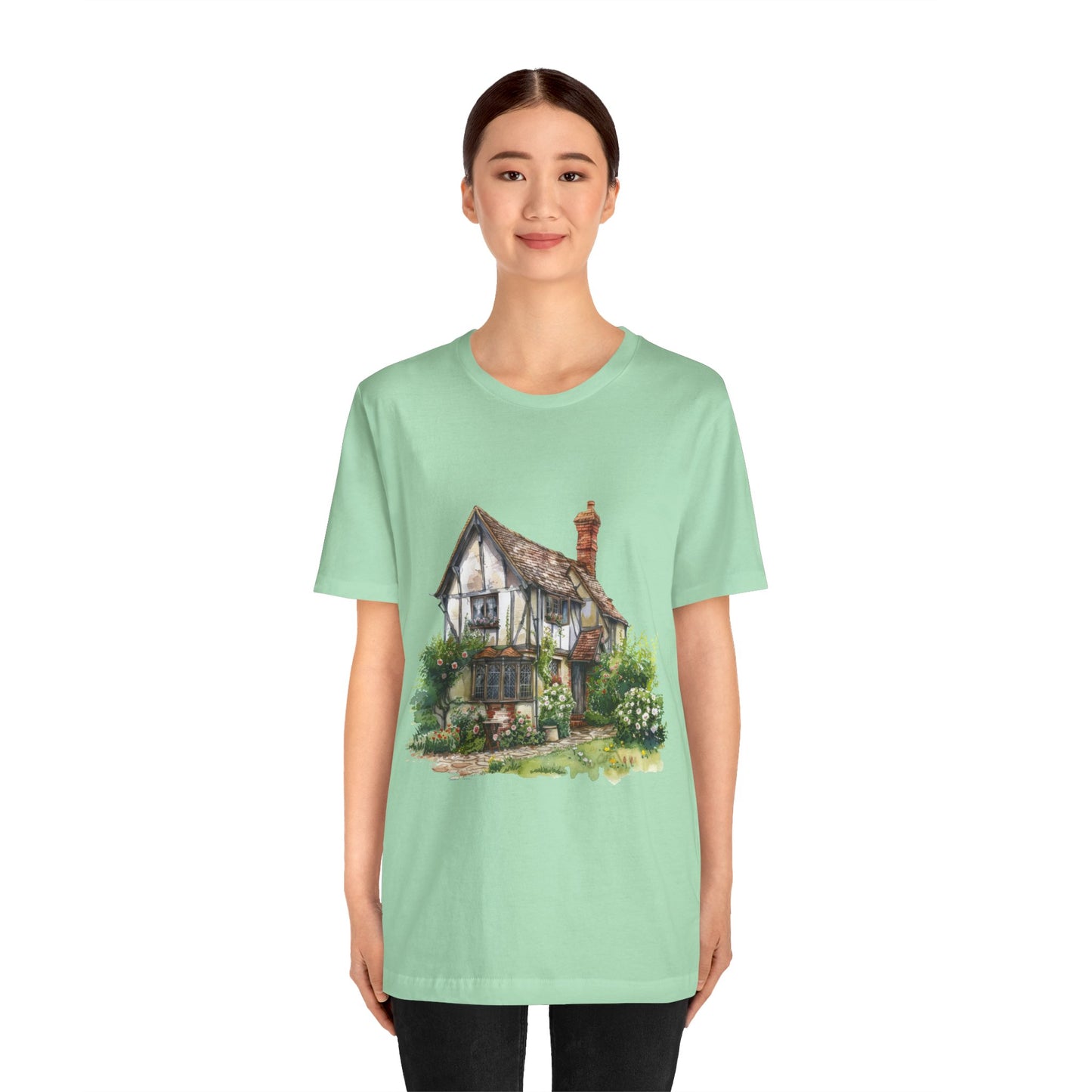 Unisex Jersey Short Sleeve Tee - Timeless Beauty - British Village Homes