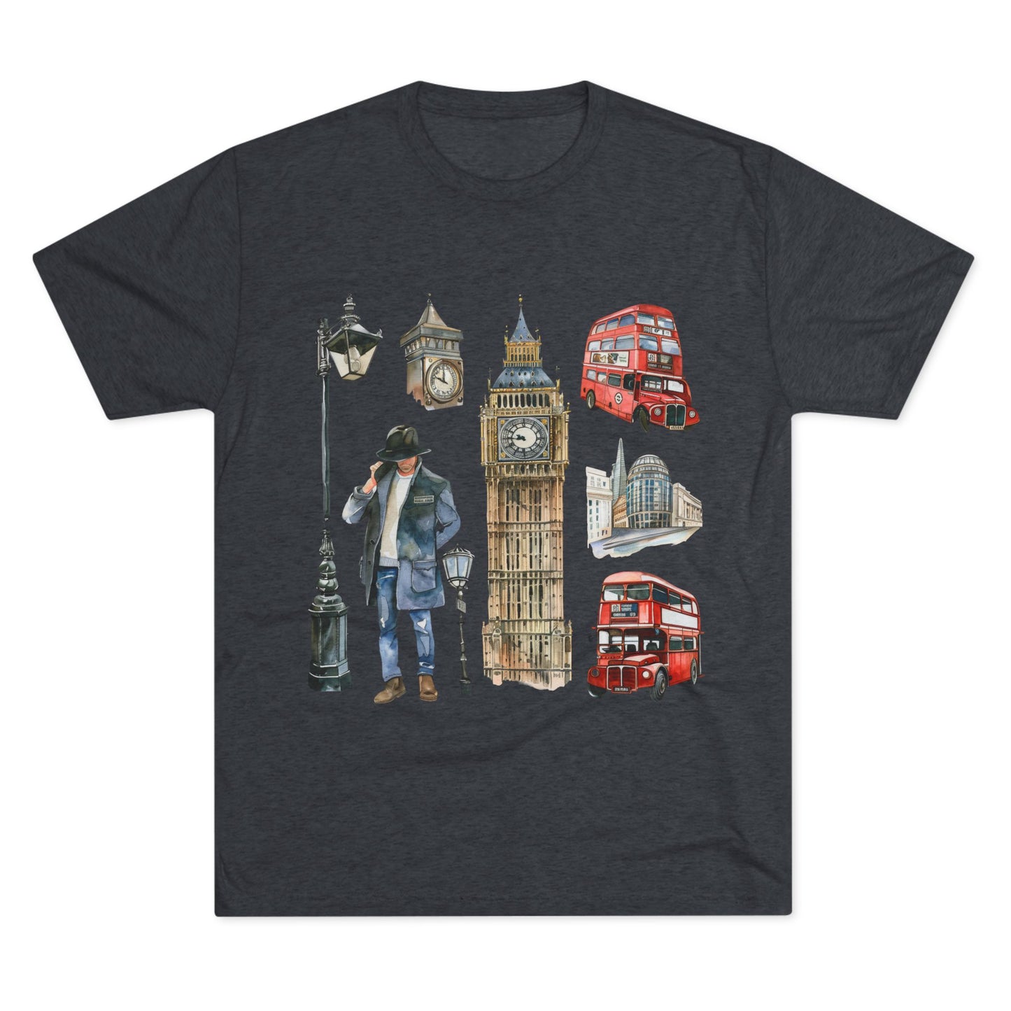 Vintage England Iconic Unisex Tri-Blend Crew Tee