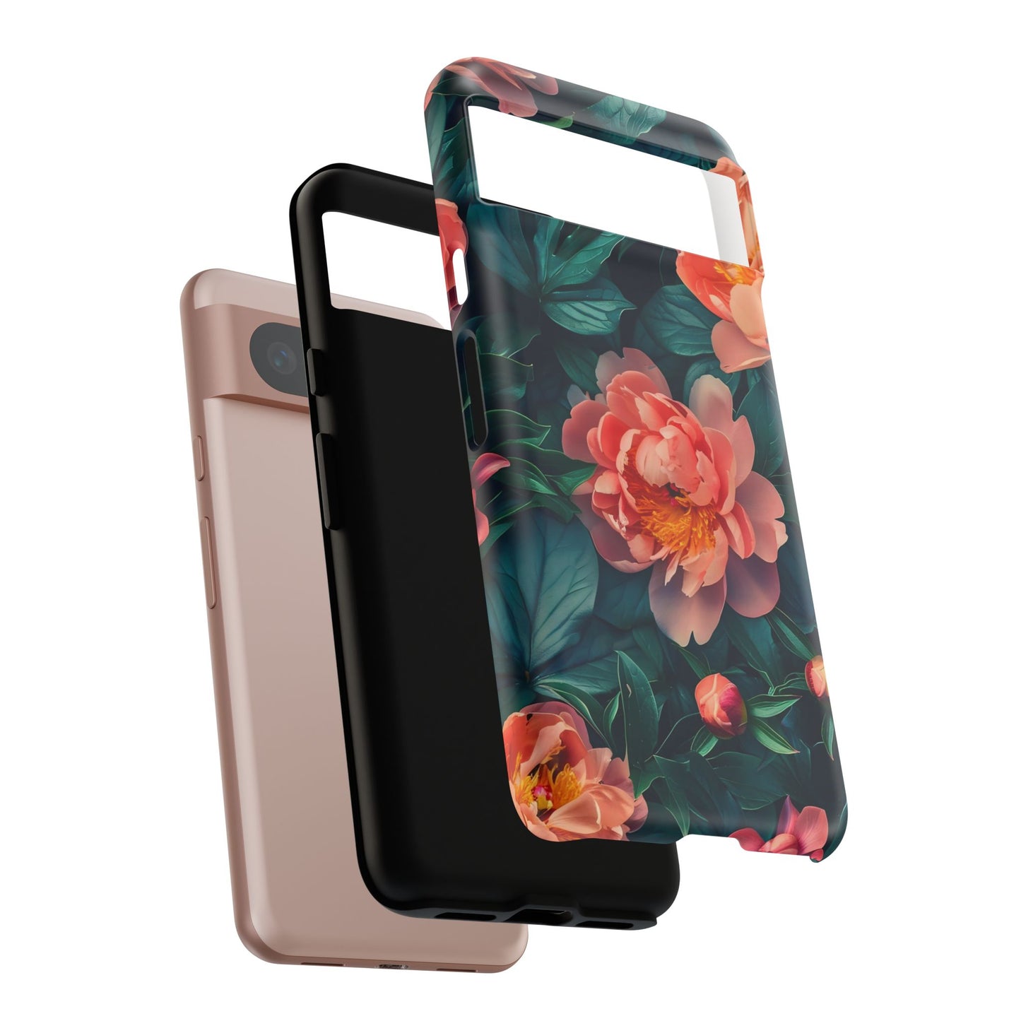 Floral Phone Case - Tough Cases, Flower Design, Botanical Art, Phone Accessory, Gift for Her, Nature Lovers