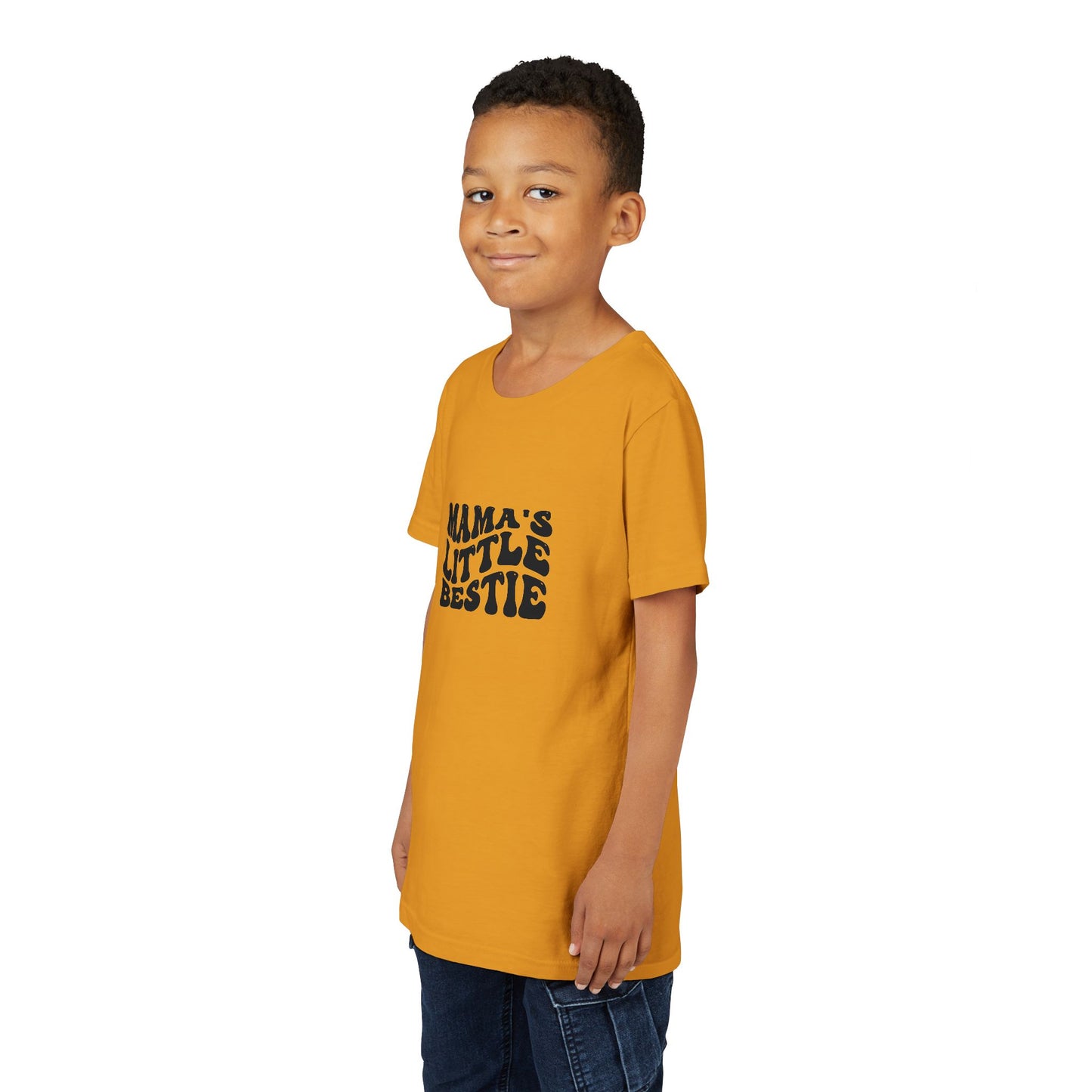Youth Short Sleeve Tee - Mama's Little Bestie for Life, Through Hugs, Giggles, and Endless Love - Perfect Gift for Kids