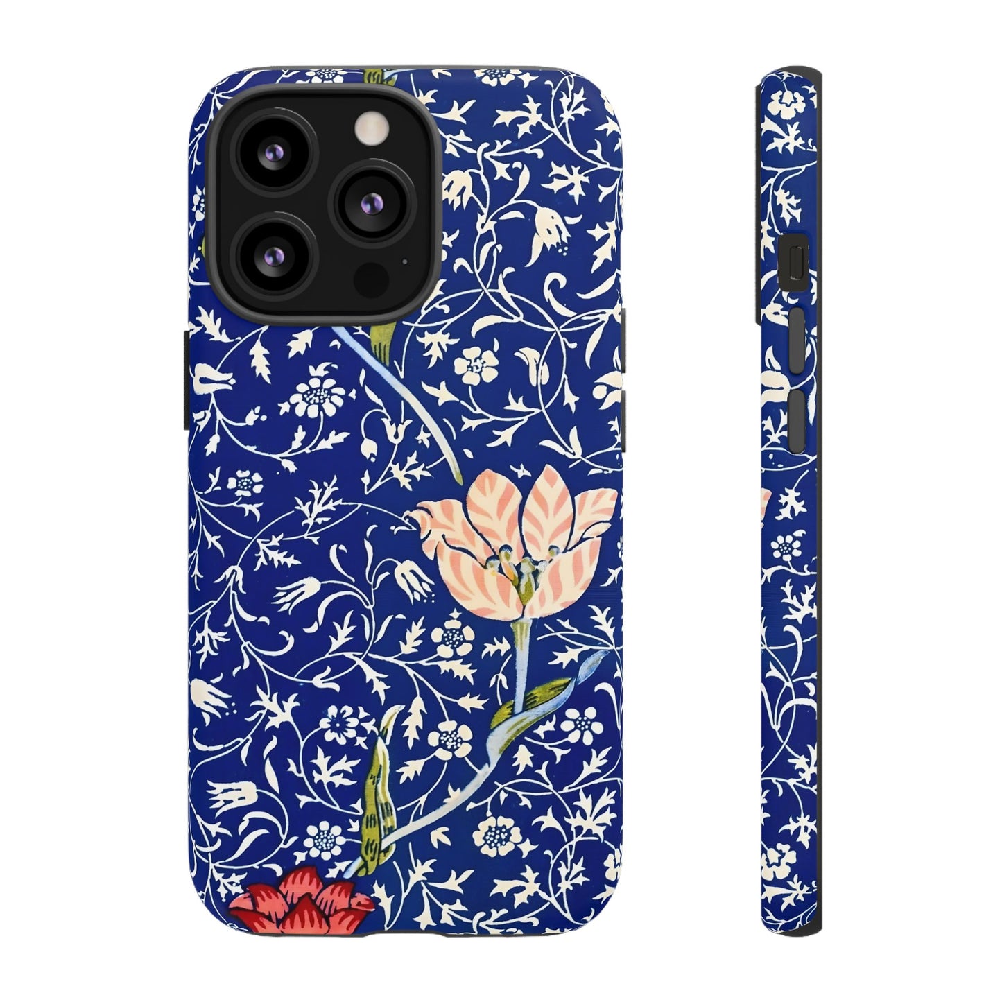 Floral Phone Case, Unique Tough Phone Cover, Gift for Her, Spring Decor, Durable Protective Case, Elegant Floral Design