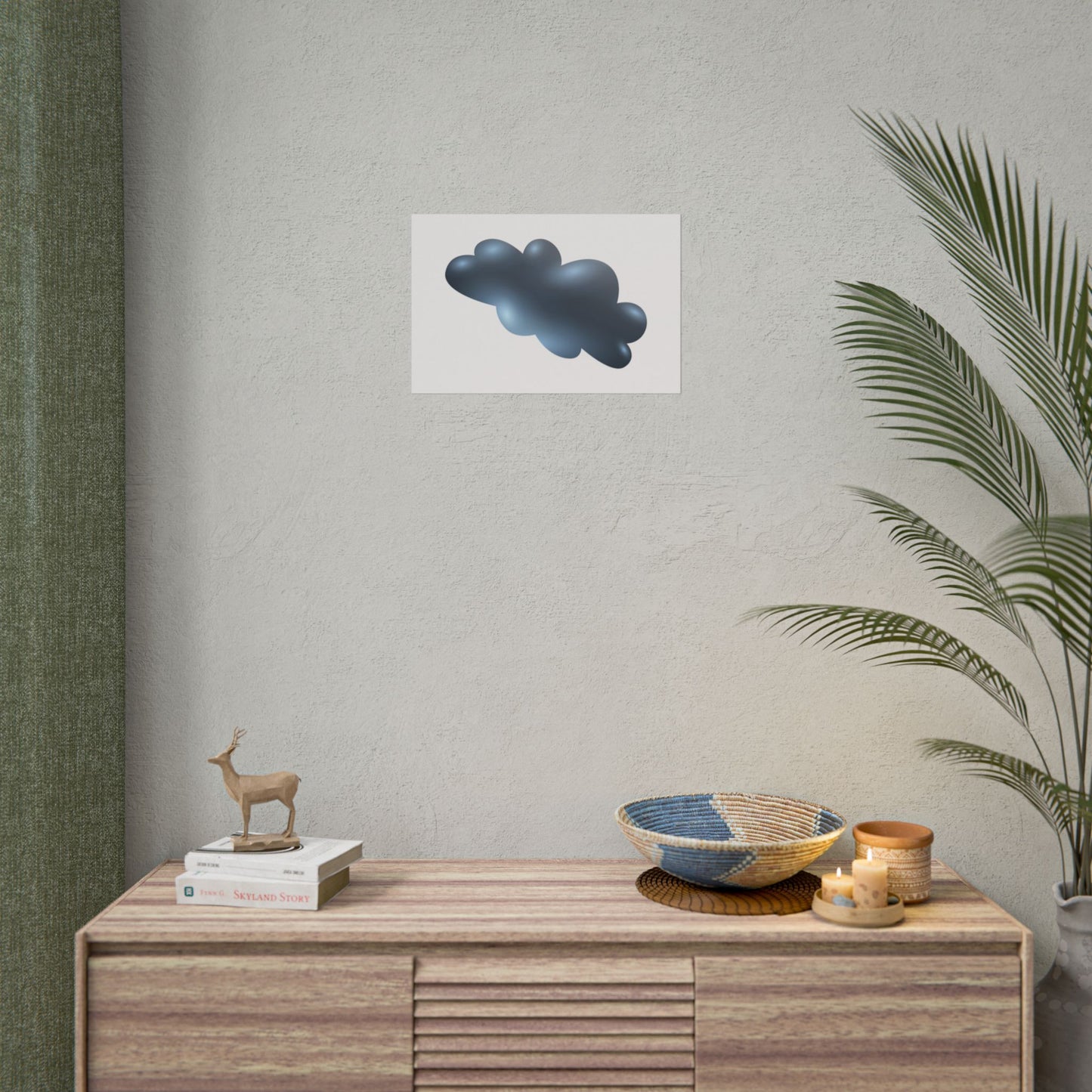Cloud Art Print, Modern Decor, Minimalist Wall Art, Home Office Decor, Unique Gift, Aesthetic Poster