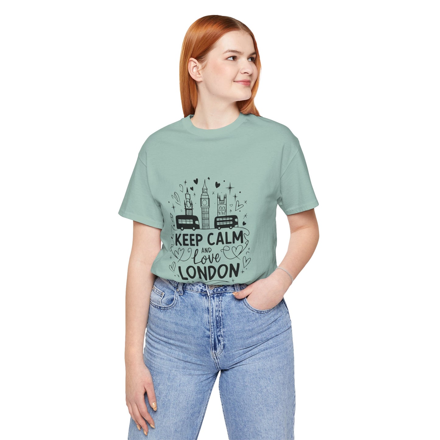 Unisex Jersey Short Sleeve Tee - Keep Calm and love London