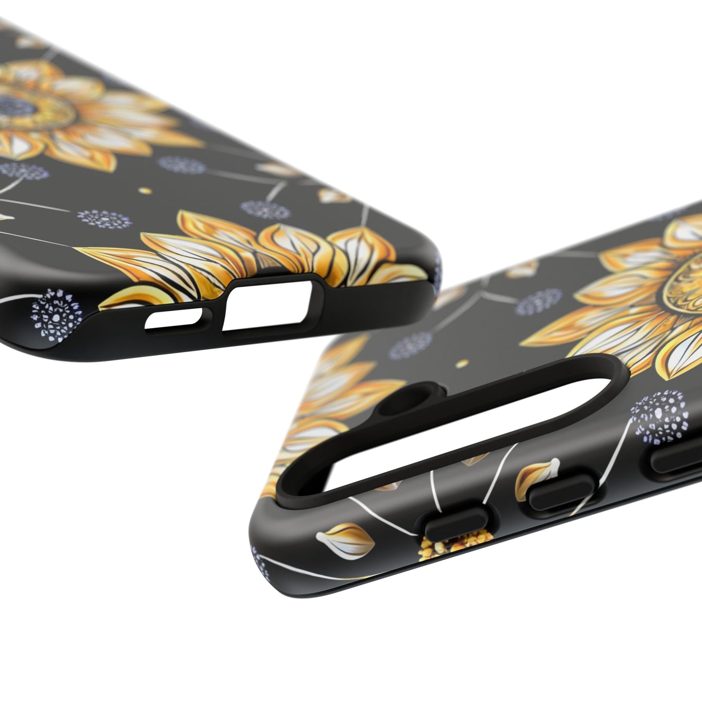 Floral Phone Case with Mandala Design, Tough Cases for iPhone & Samsung, Boho Style, Gift for Her, Unique Accessories