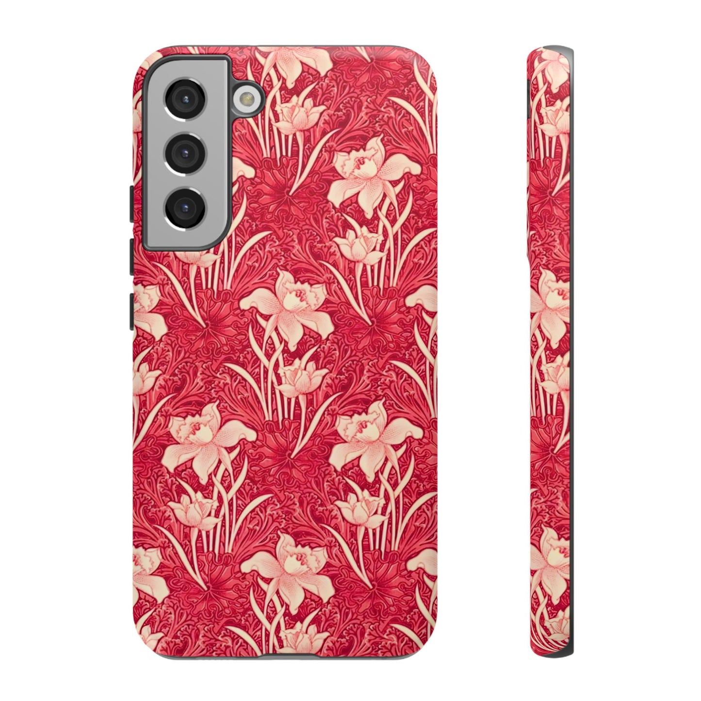 Floral Tough Phone Case - Durable, Stylish Accessory, Perfect Gift for Her, Floral Pattern, Customizable, Ideal for Daily Use