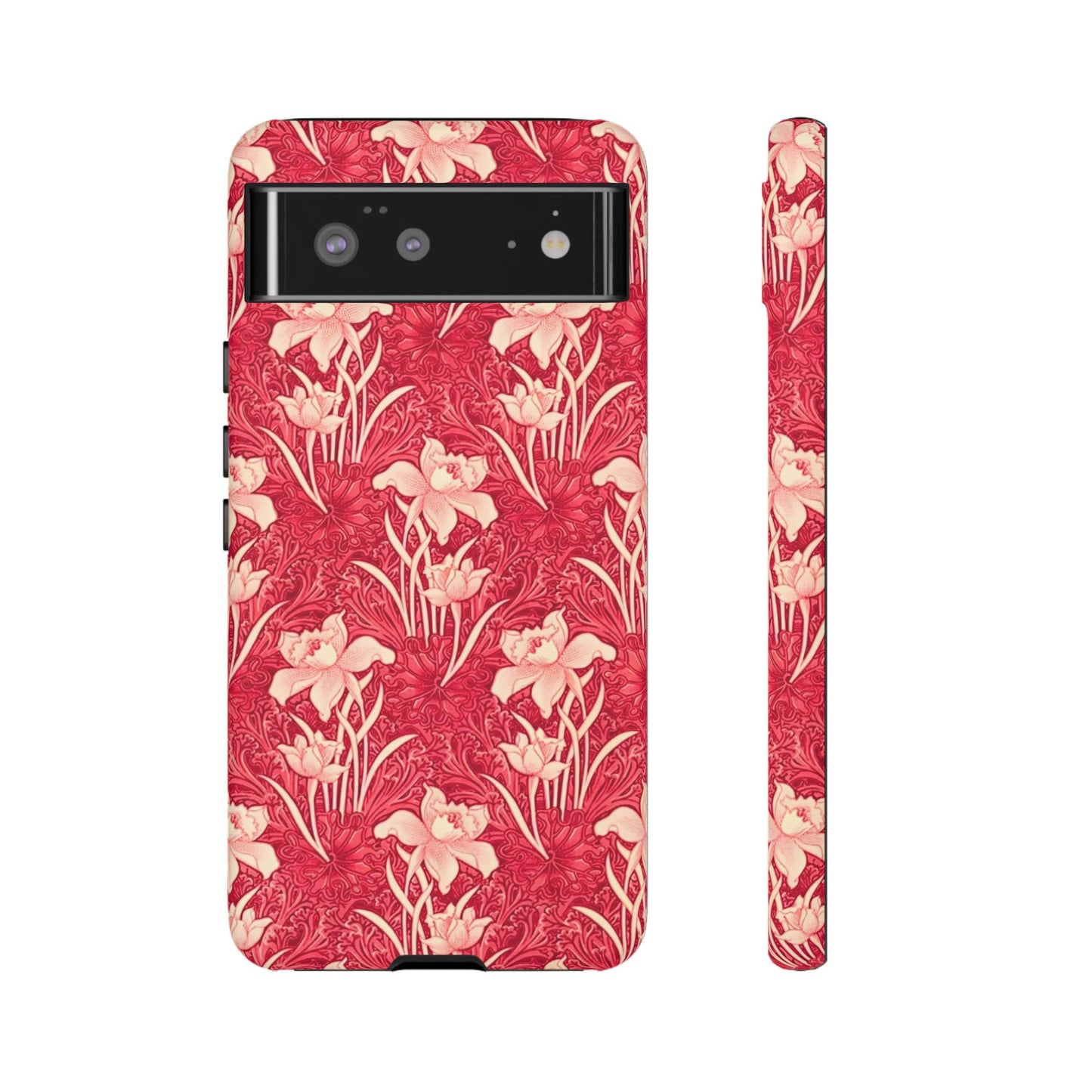 Floral Tough Phone Case - Durable, Stylish Accessory, Perfect Gift for Her, Floral Pattern, Customizable, Ideal for Daily Use