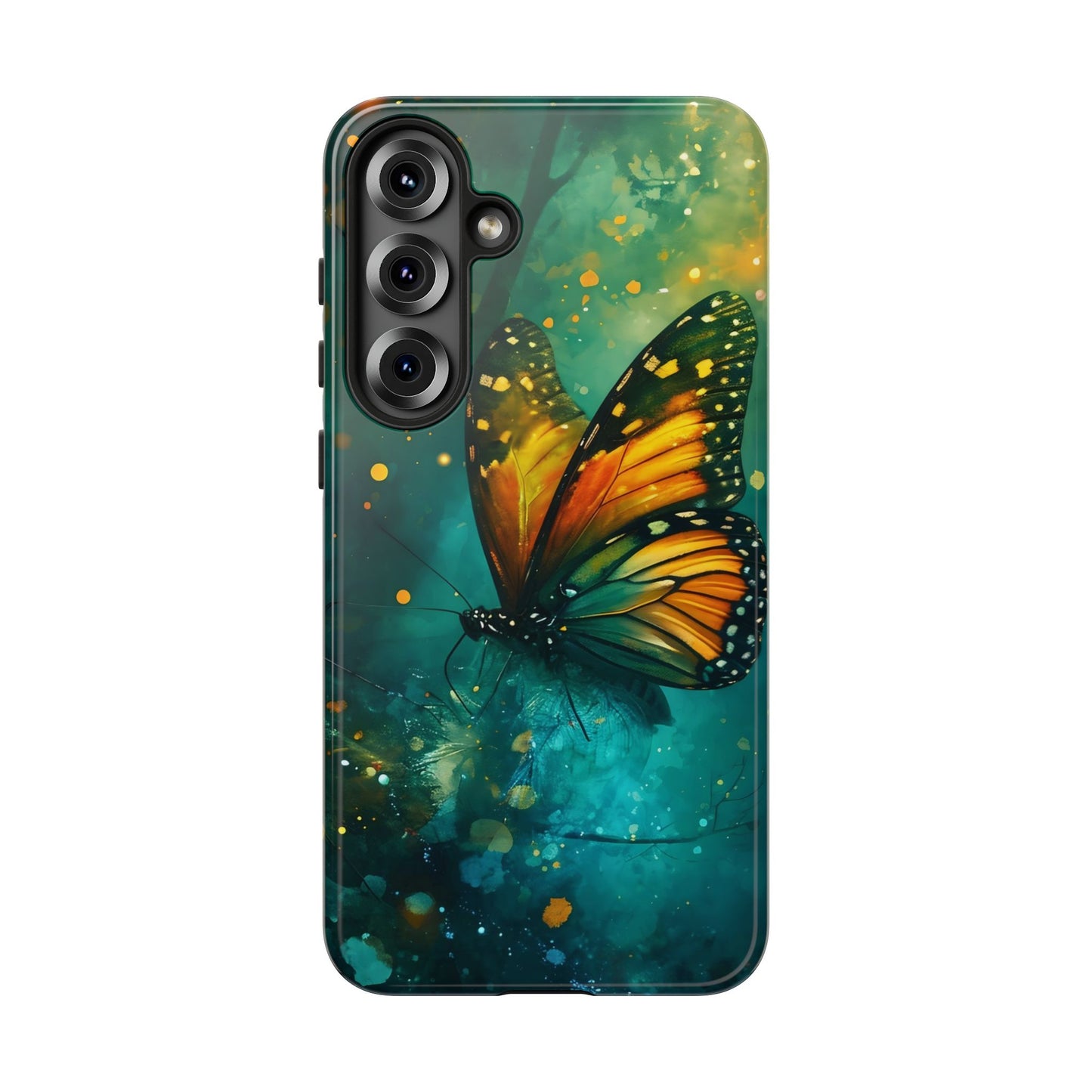 Colorful Butterfly Phone Case, Tough Cases for iPhone and Samsung, Cute Tech Accessories, Nature Lovers Gift, Vibrant Floral Design