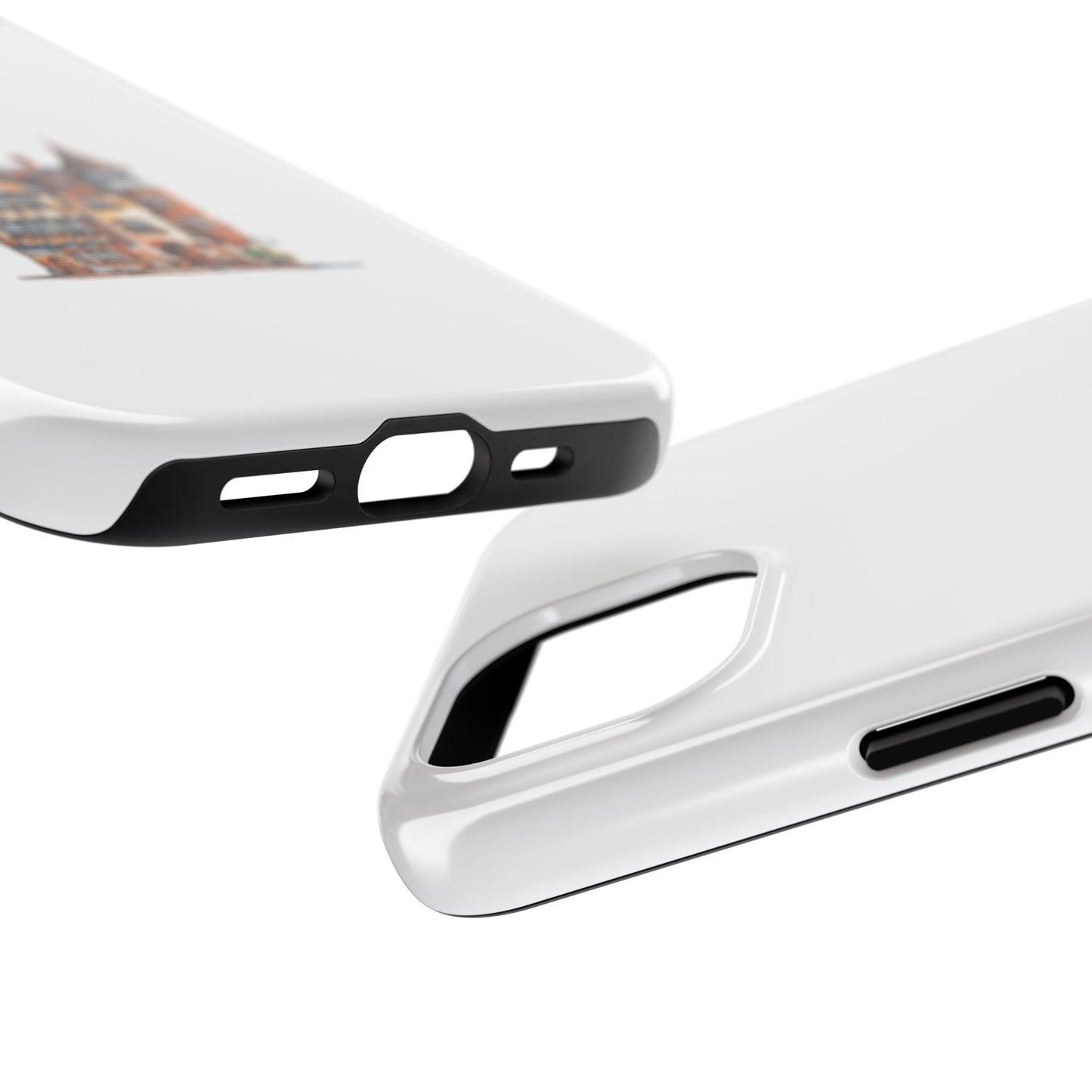 Artistic Tough Phone Cases with Vintage Architecture Design