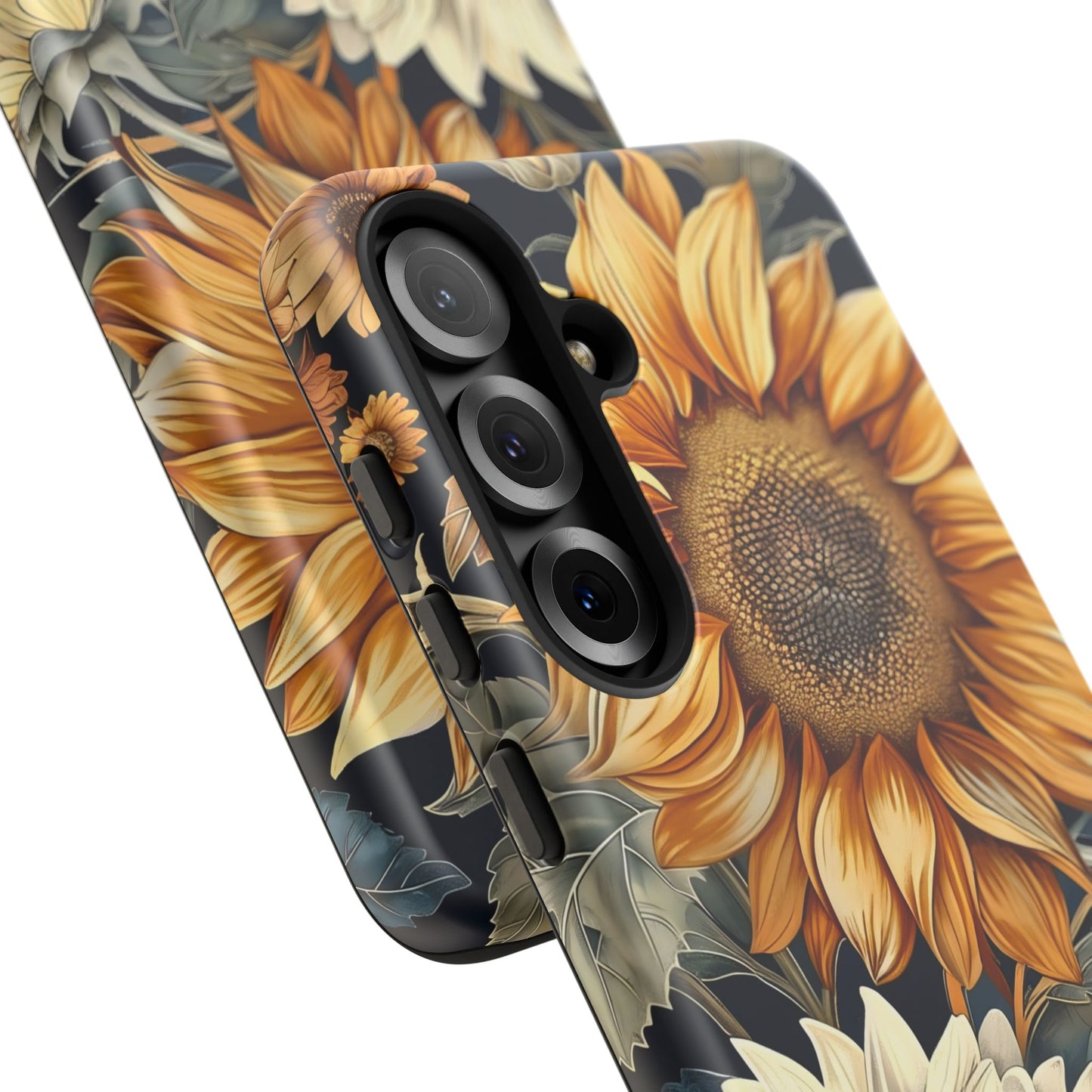 Sunflower Phone Case, Floral Tough Phone Cover, Gift for Nature Lovers, Phone Accessories, Sunflower Gifts