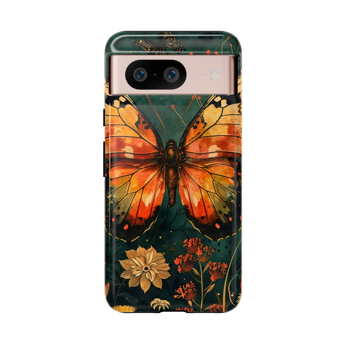 Butterfly Phone Case – Tough Cases for Nature Lovers, Floral Design, Butterfly Art, Unique Gift, Eco-Friendly Protection