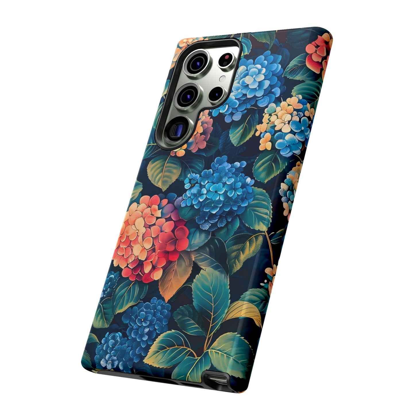 Floral Tough Phone Case, Durable Smartphone Cover, Flower Design, Gift for Her, Stylish Protection