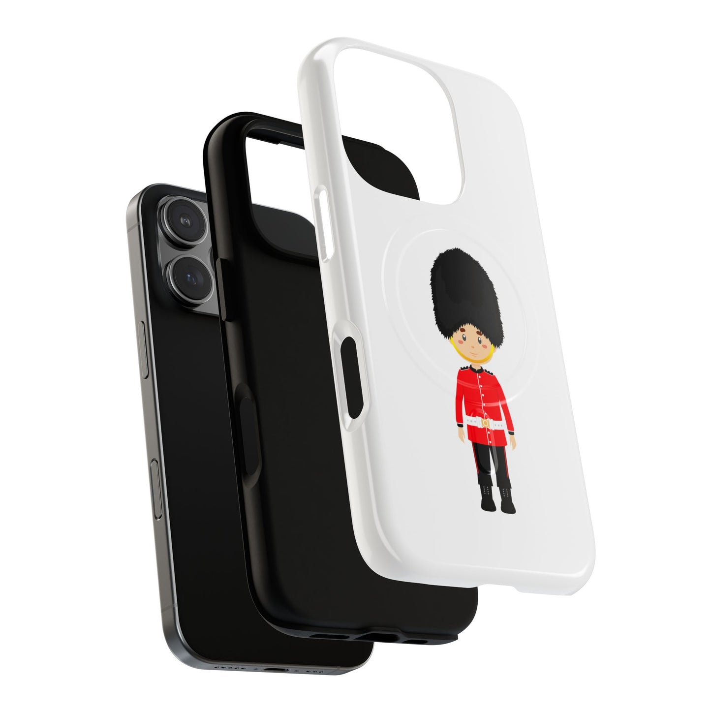 Tough Magnetic Phone Cases with Royal Guard Design - Fun Gift for Kids, Phone Protection, Unique Accessories, Birthday Present, Holiday Gift
