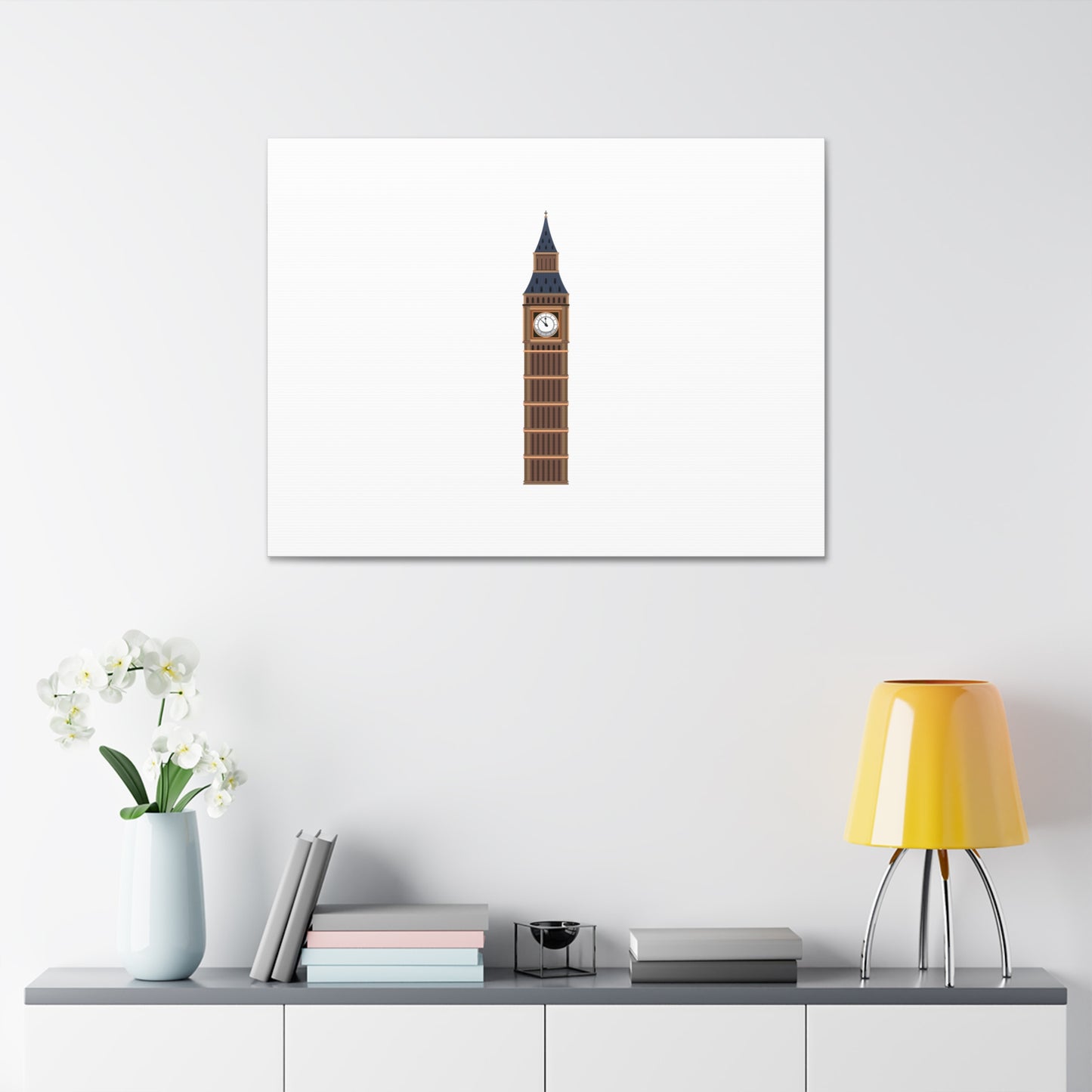 Big Ben Canvas Wall Art, Modern Home Decor, London Decor, Gift for Travel Lovers, Office Wall Art, Minimalist Art Print