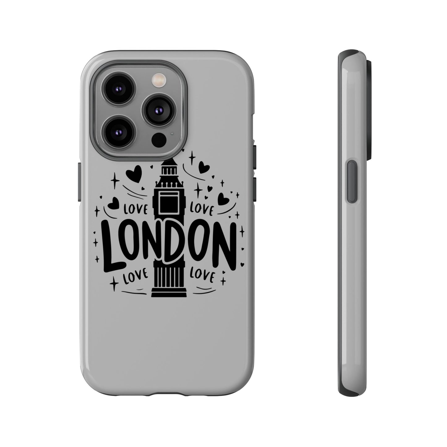London Love Phone Case, Tough Cases, Stylish Phone Accessories, Unique Gift for Travelers, London Souvenir, Love Design