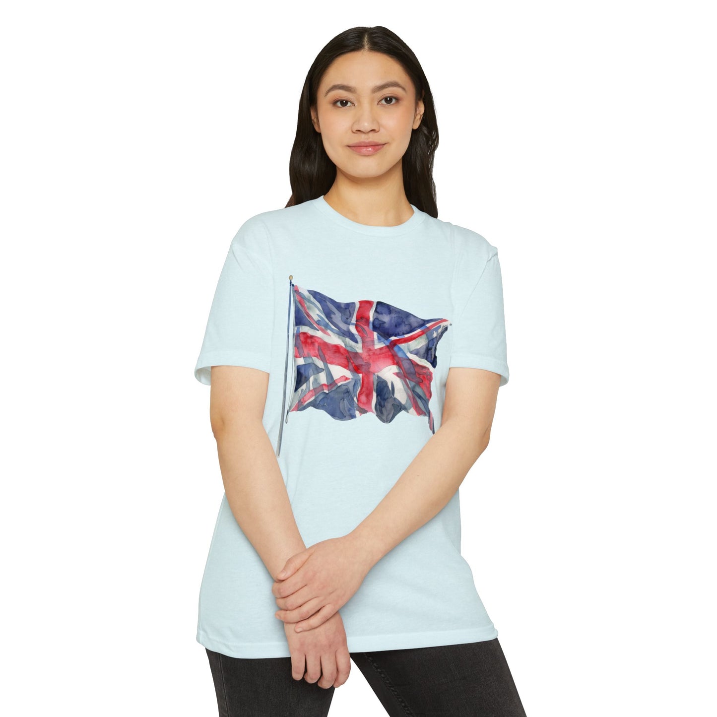 Unisex CVC Jersey T-shirt - Emblem of Unity - The British Flag