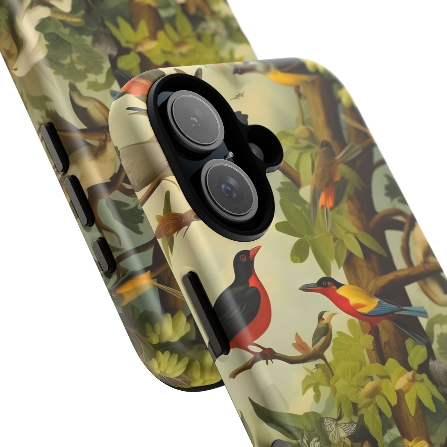 Nature-Inspired Phone Case, Tropical Bird Phone Case, Floral iPhone Case, Unique Phone Cover, Gift for Bird Lovers, Eco-Friendly Phone Case