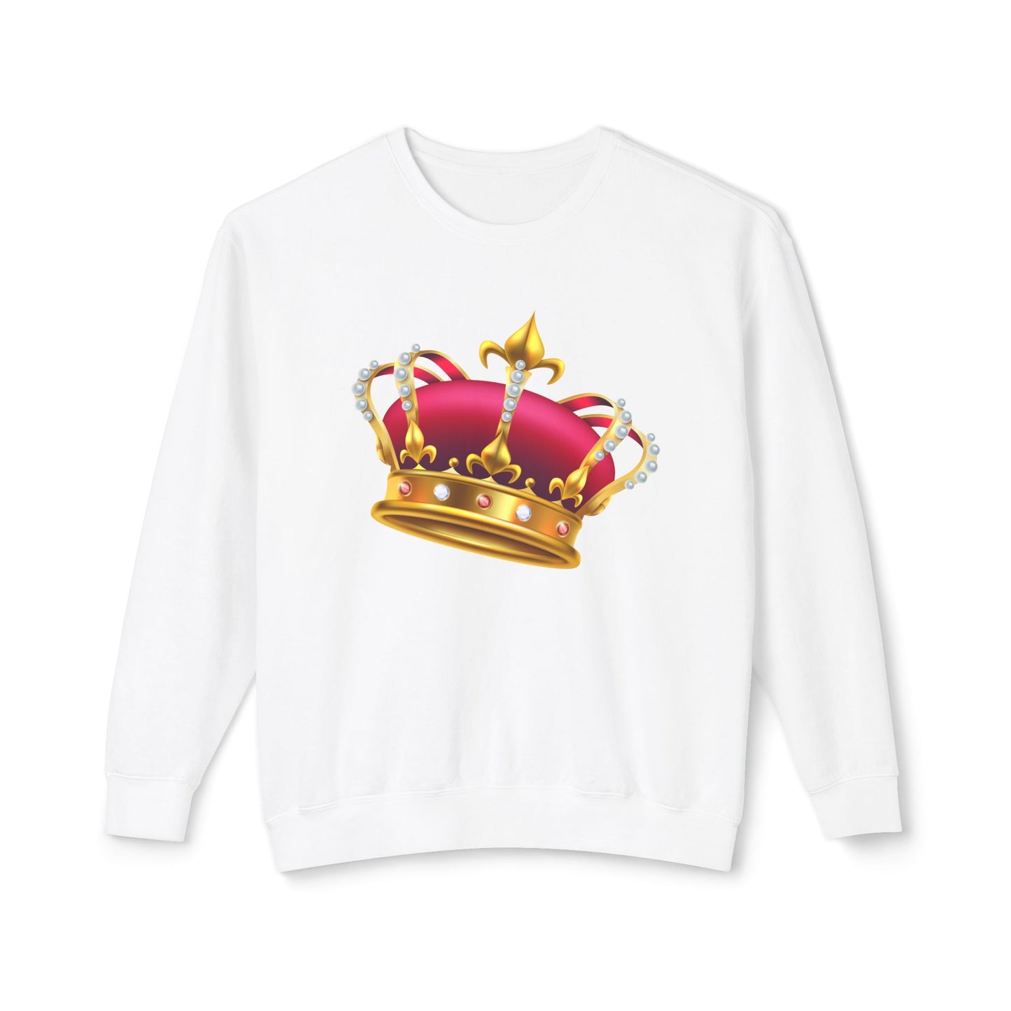 Unisex Lightweight Crewneck Sweatshirt Durable - British Royal Crown