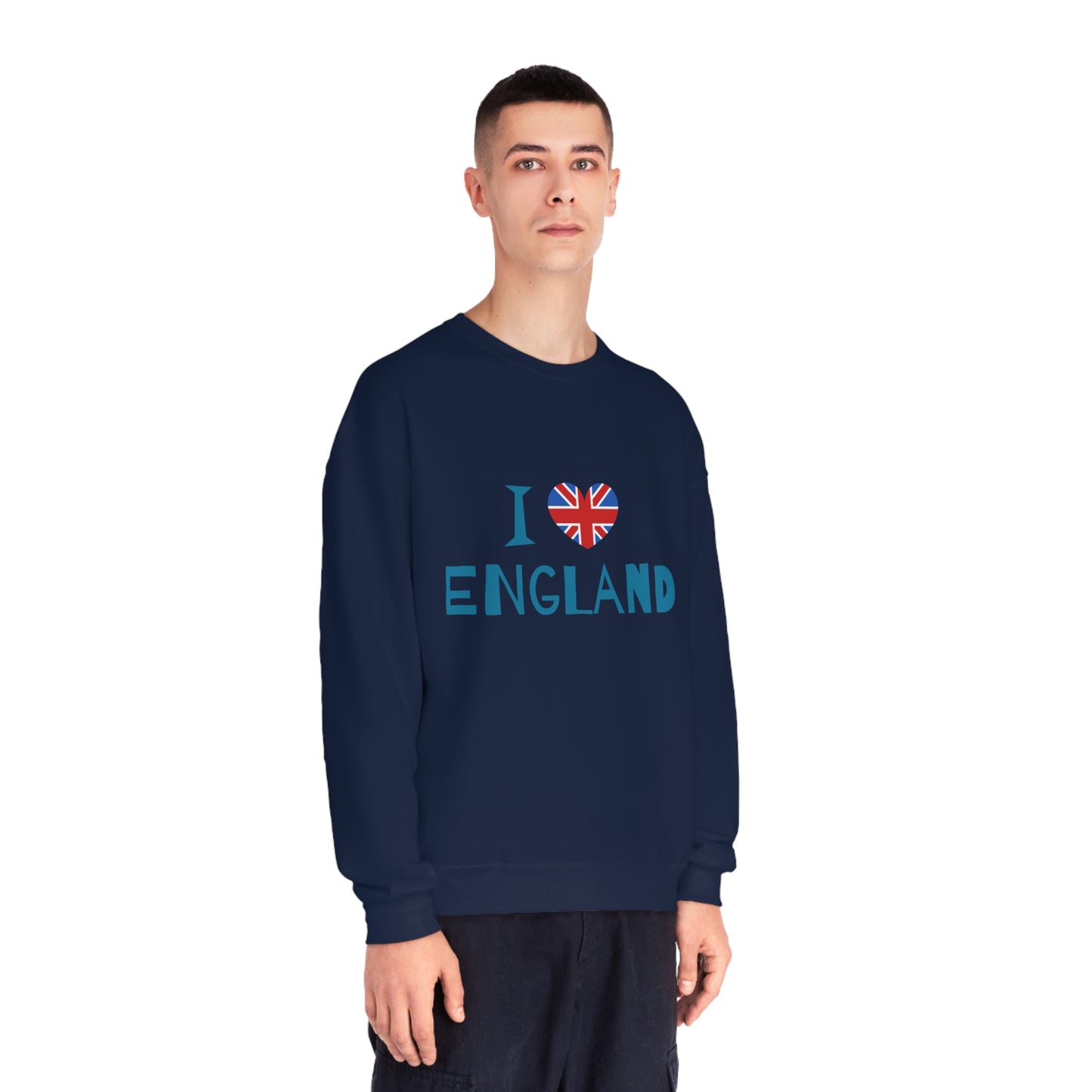 Unisex NuBlend® Crewneck Sweatshirt Relaxed - I Love England