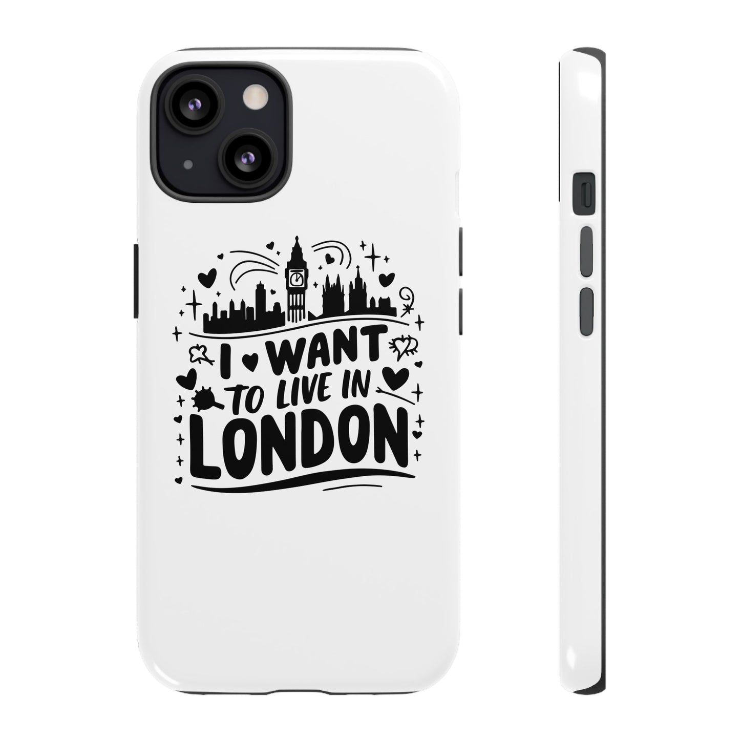London City iPhone Case, Tough Phone Cover, Travel Gift, London Souvenir, Adventure Accessory, Wanderlust Decor