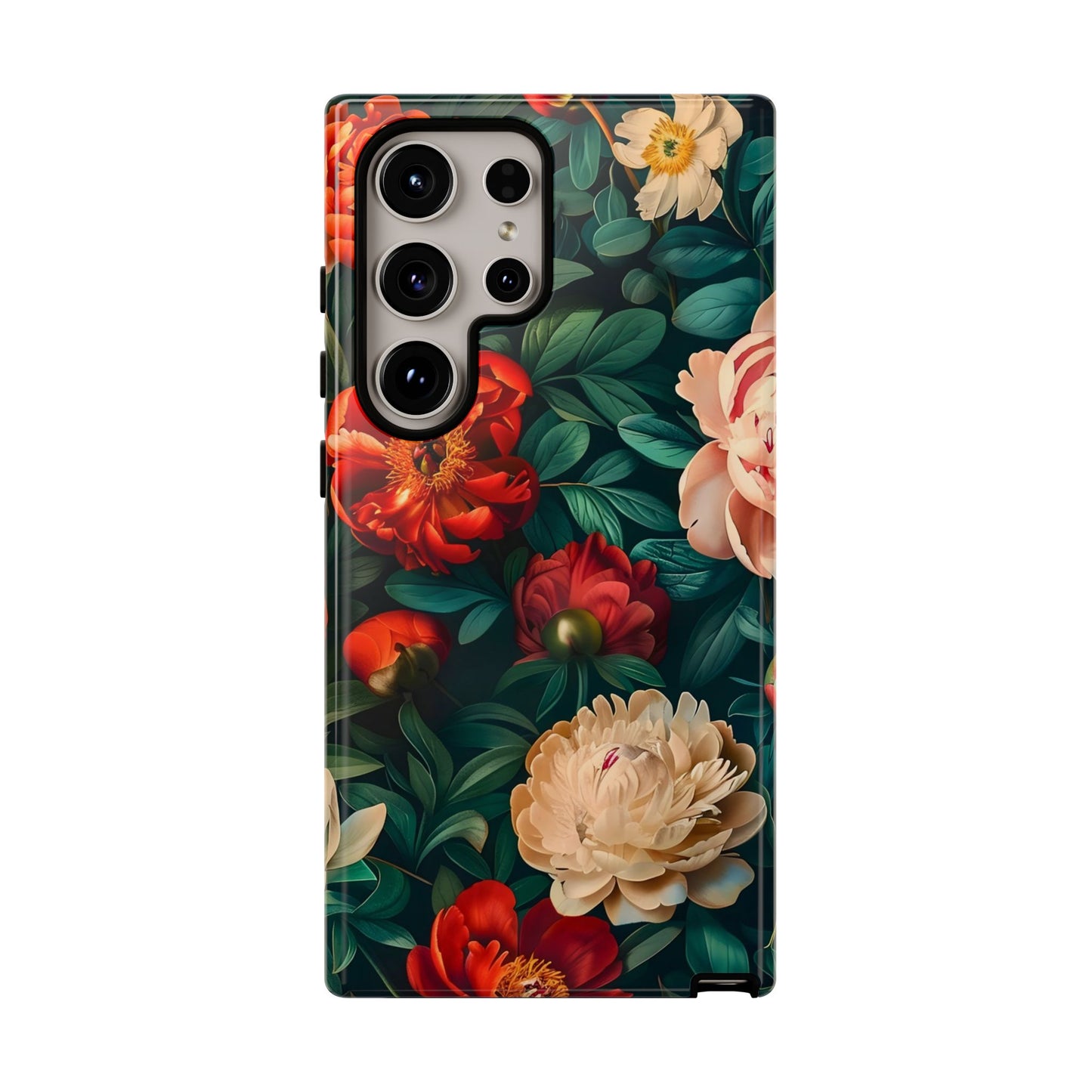 Floral Phone Case - Tough Cases, Vibrant Protection, Gift for Her, Cute Floral Design, Trendy Accessory, Perfect for Spring