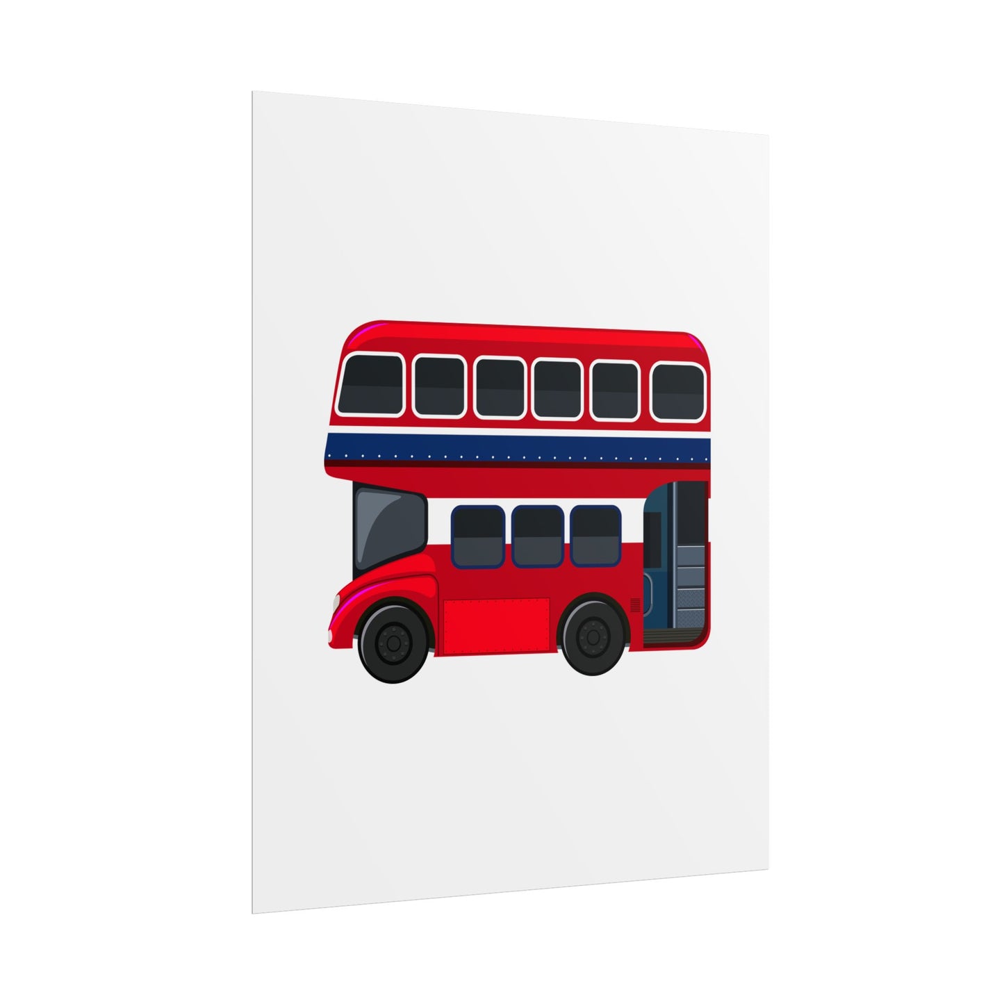 Red Double Decker Bus Rolled Posters