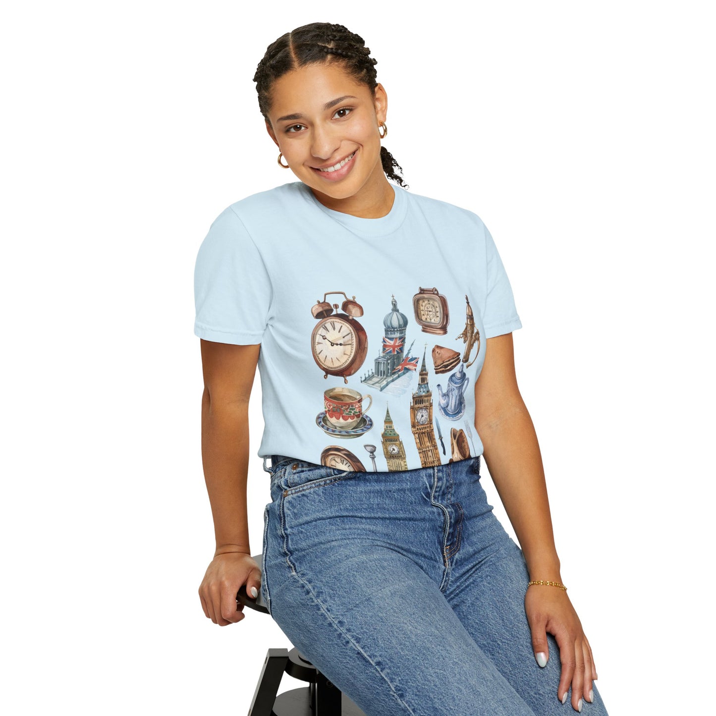 Unisex Garment-Dyed T-shirt - Timeless Symbols - Iconic England