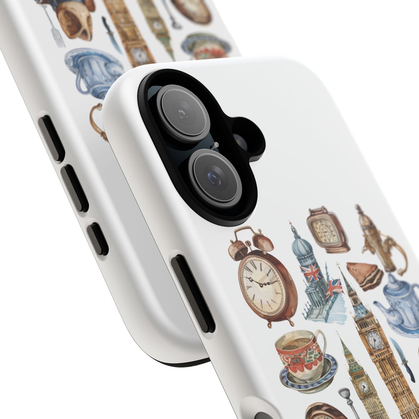 Vintage Illustrative Phone Case, Whimsical Tough Phone Cover, Gifts for Her, Unique Cell Phone Accessory