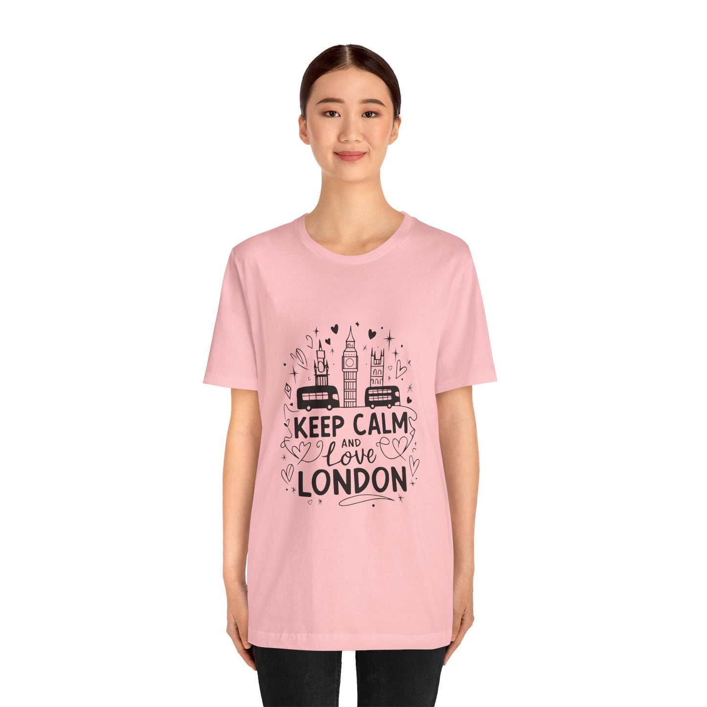 Unisex Jersey Short Sleeve Tee - Keep Calm and love London