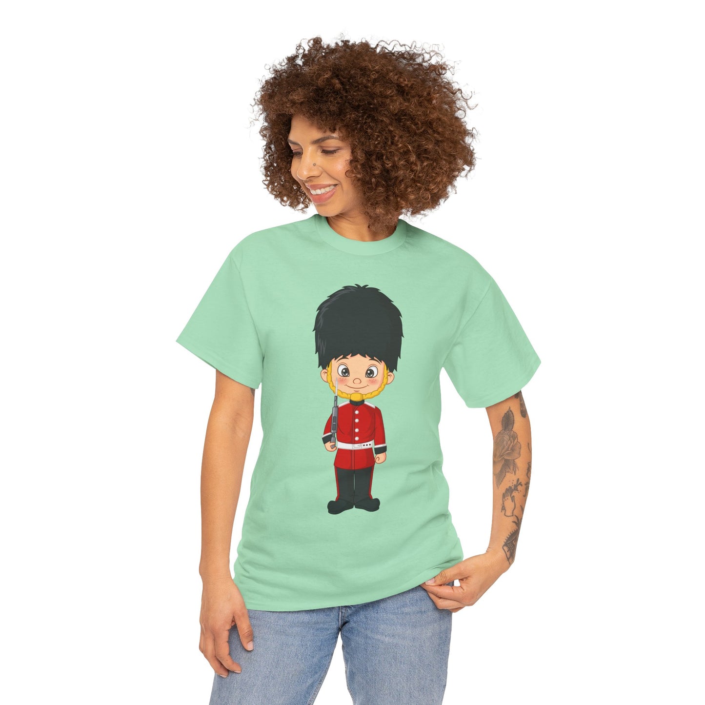 Unisex Heavy Cotton Tee - Bodmin’s Brave - The Iconic Red Jacket