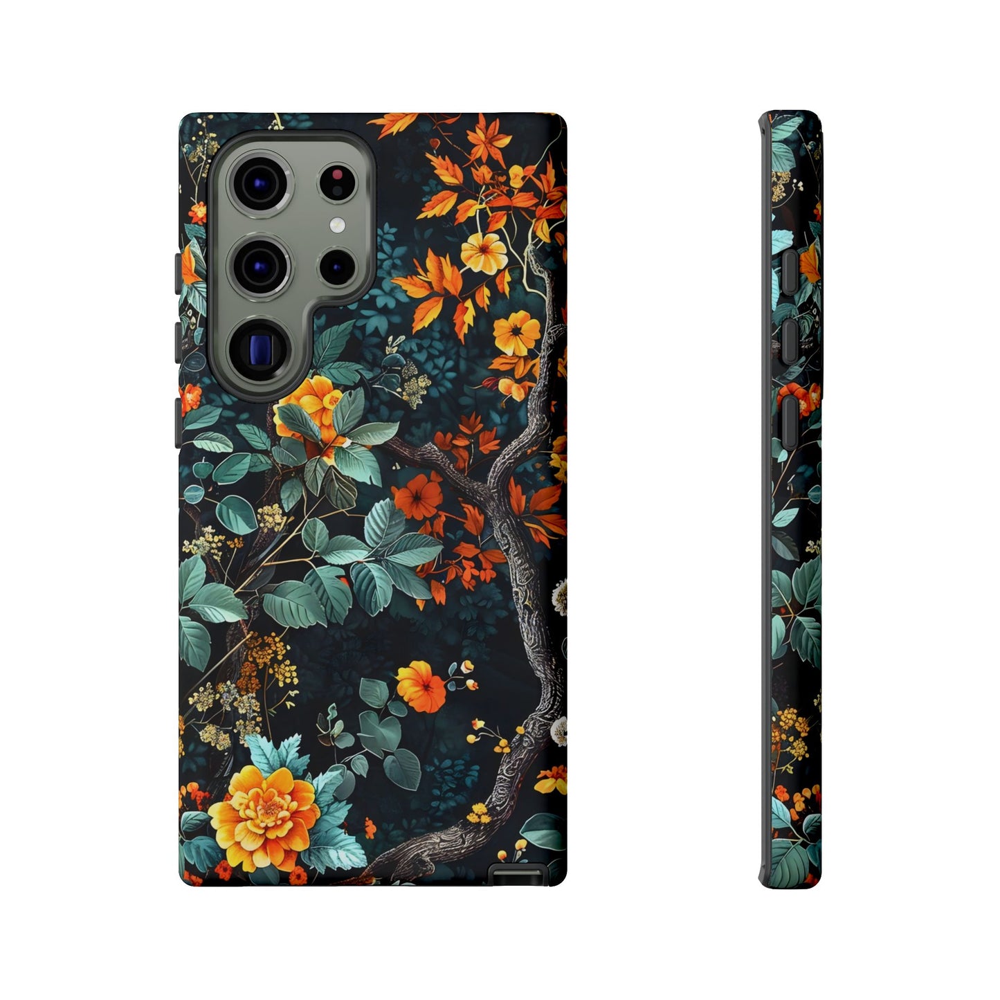 Floral Phone Case | Tough Cases, Protective Cover, Gift for Her, Autumn Vibes, Floral Phone Accessory, Unique Design