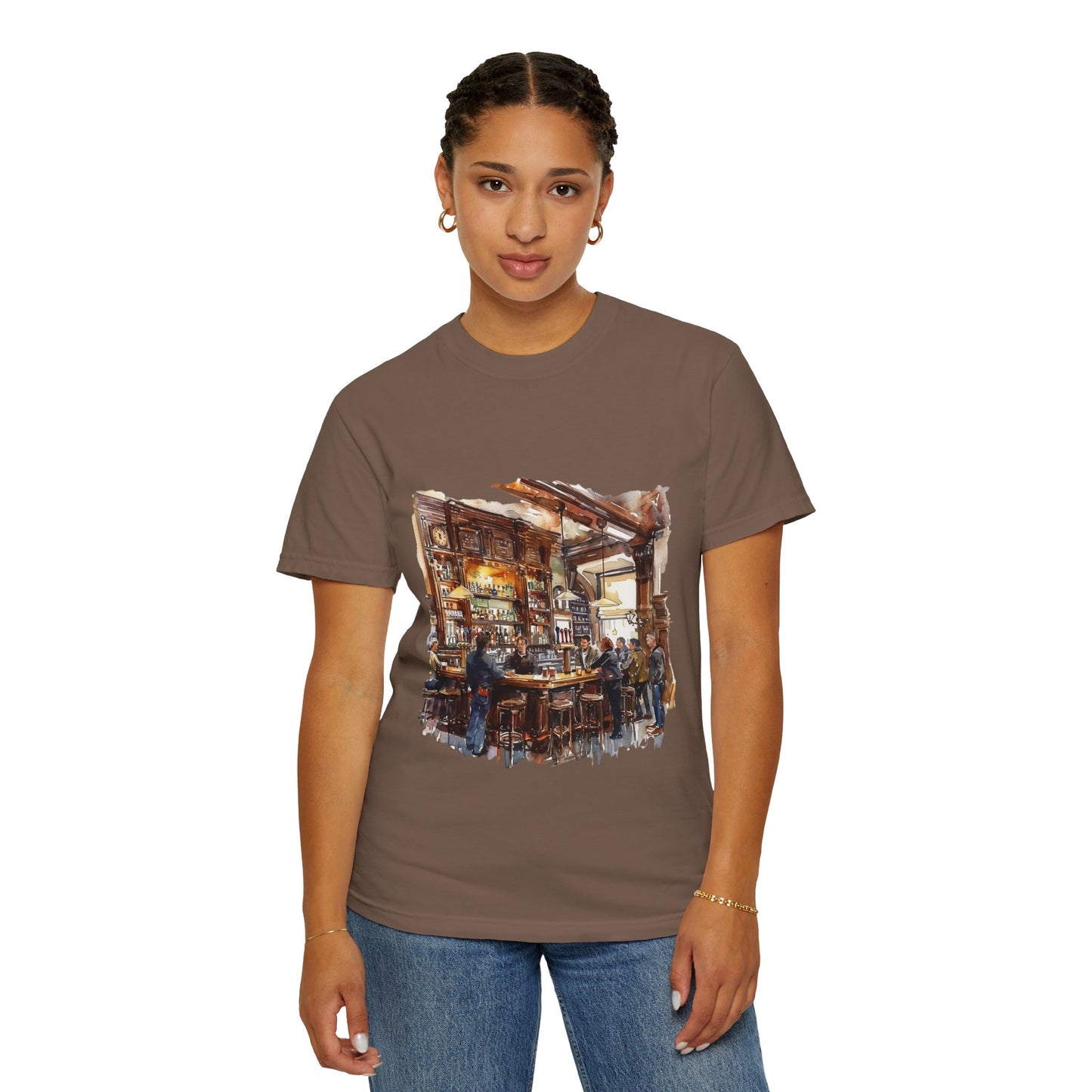 Unisex Garment-Dyed T-shirt - The Classic British Pub