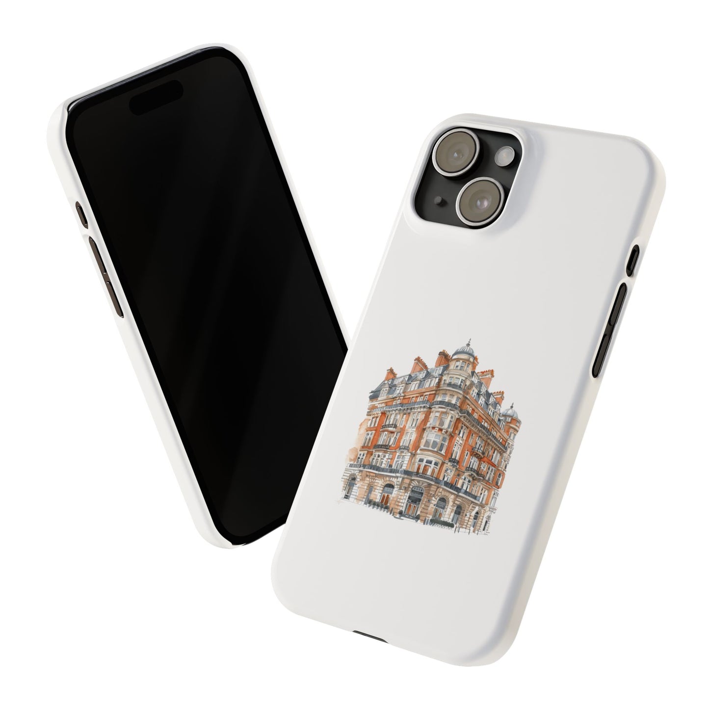 Chic Architectural Slim Phone Cases, Stylish Phone Covers, Unique Cityscape Cases, Gift for Urban Lovers, Trendy Smartphone Accessories