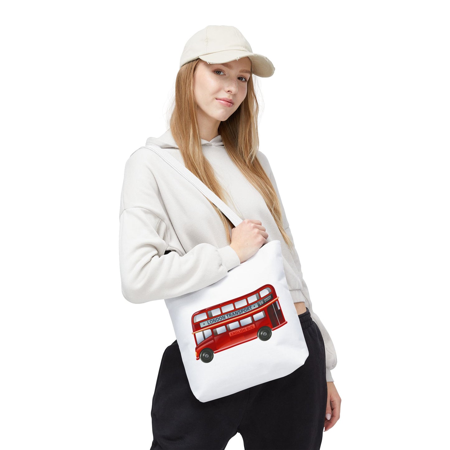 London Bus Tote Bag, City Traveler Bag, Eco-Friendly Shopping Tote, Unique Gift for London Lovers, Commuter Bag, Fun Design