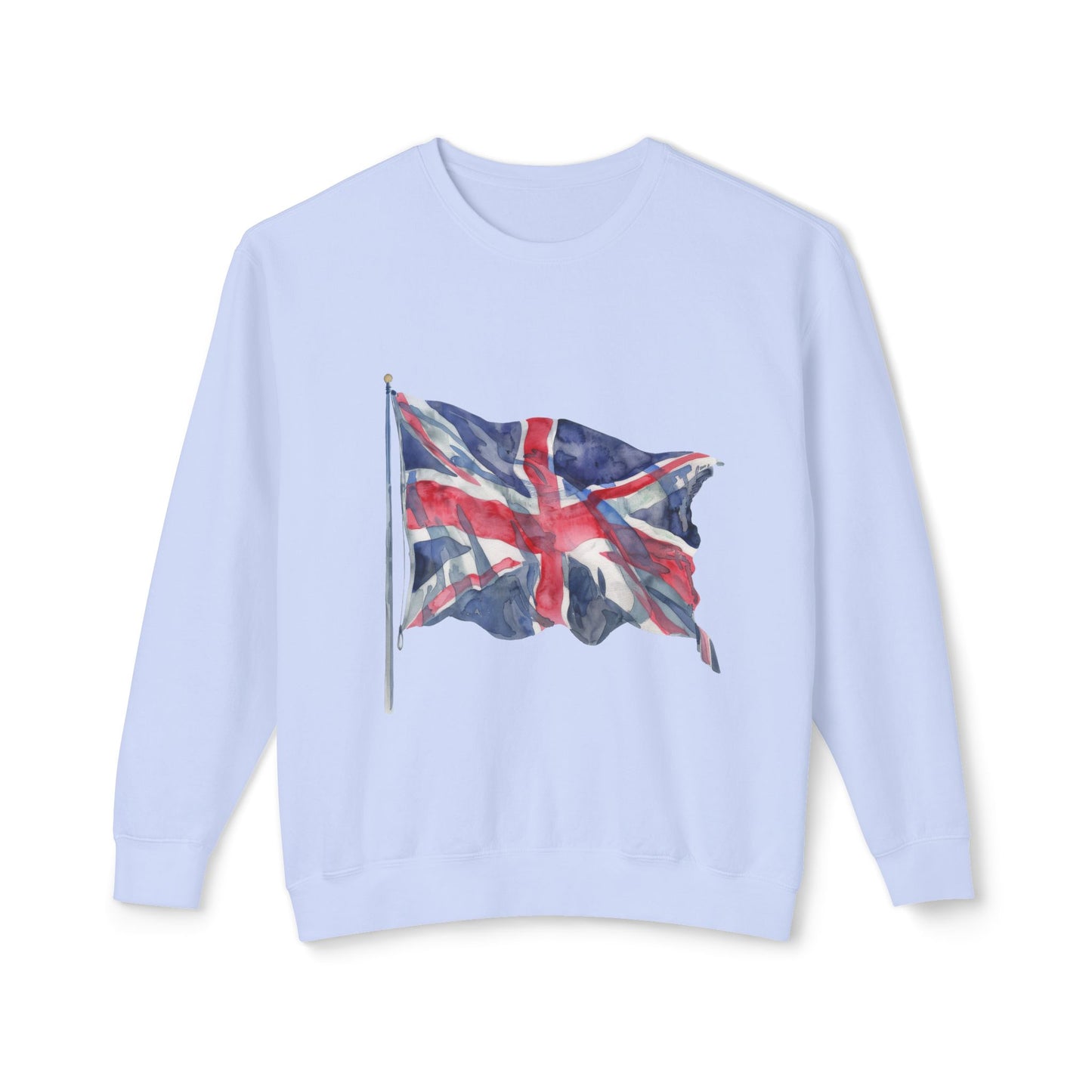 Unisex Lightweight Crewneck Sweatshirt - British Flag