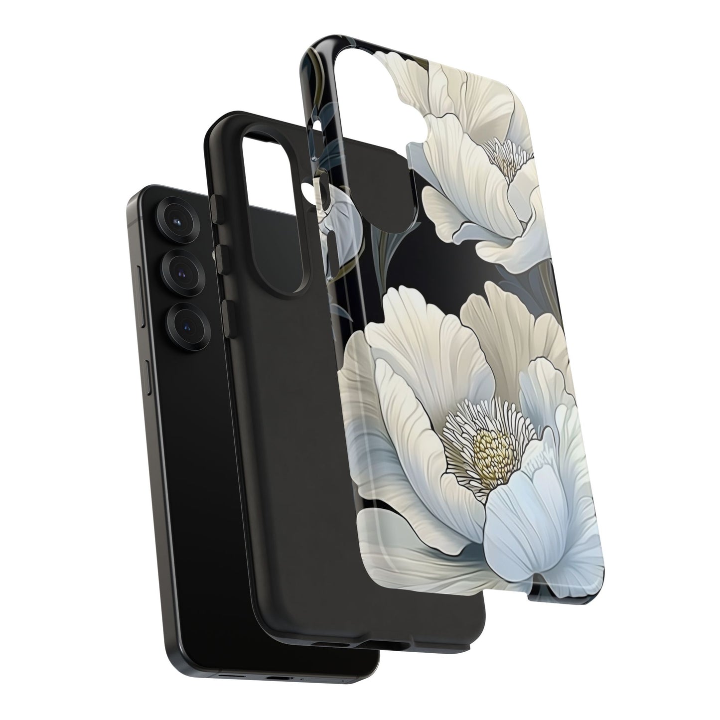 Floral Phone Case, Tough Cases for Women, Stylish Phone Cover, Floral Design Phone Protector, Nature Inspired Tech Accessories