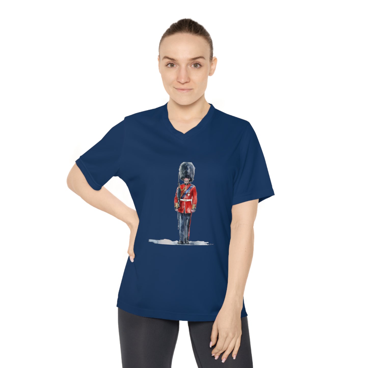 Women's Performance V-Neck T-Shirt - Stylish Activewear - Royal British Guard