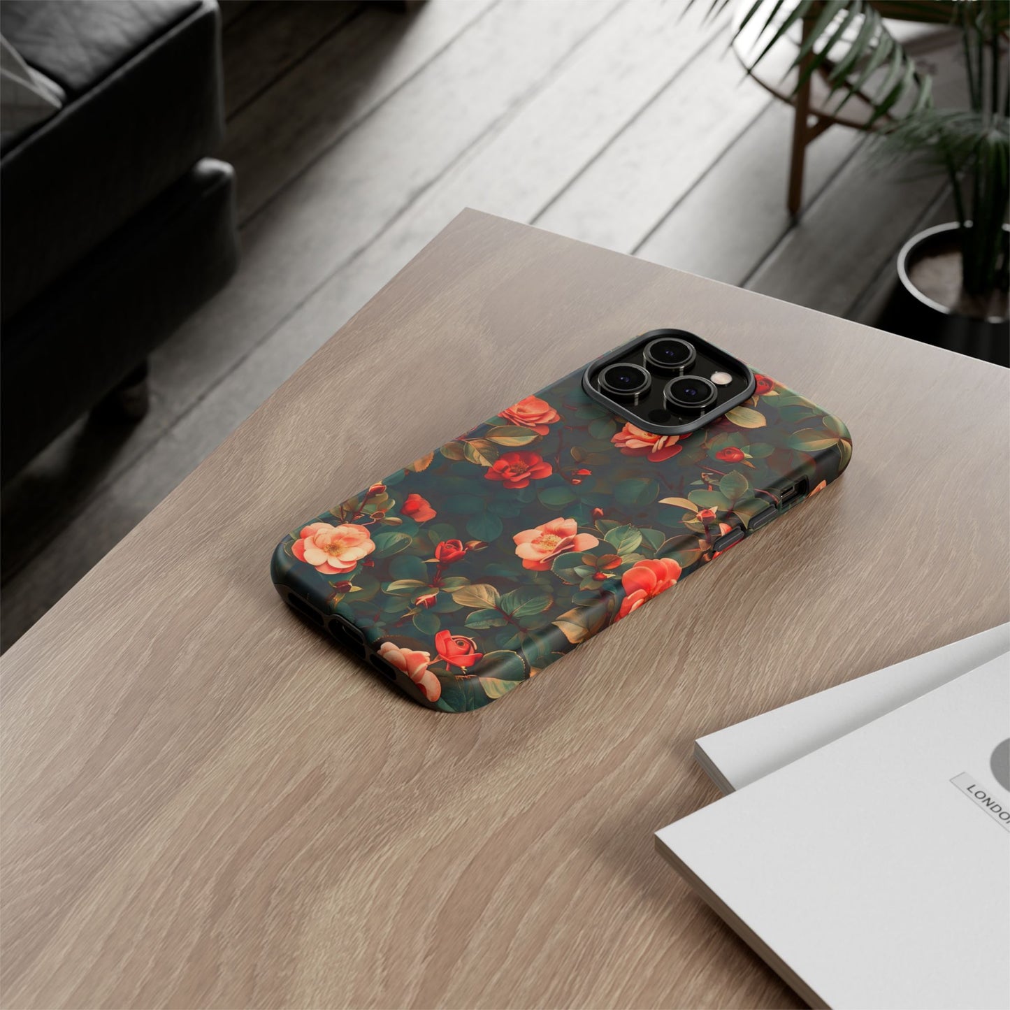 Floral Phone Case - Elegant Floral Design, Tough Protective Case, Perfect Gift for Her, Trendy Phone Accessories, Mother’s Day, Birthday