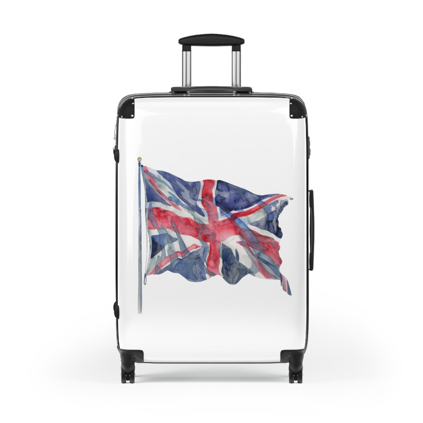Waving Union Jack Flag Suitcase