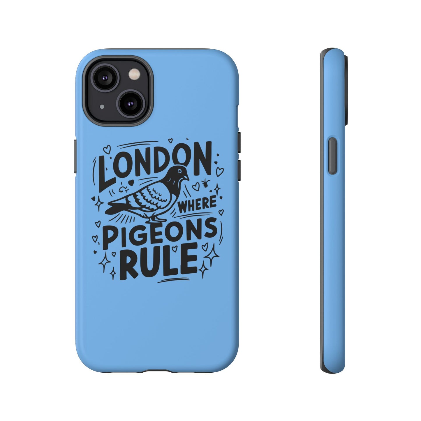 London Pigeon Phone Case, Urban Art Accessory, Tough Phone Cover, Gift for Bird Lovers, London Souvenir, Unique Cell Phone Case