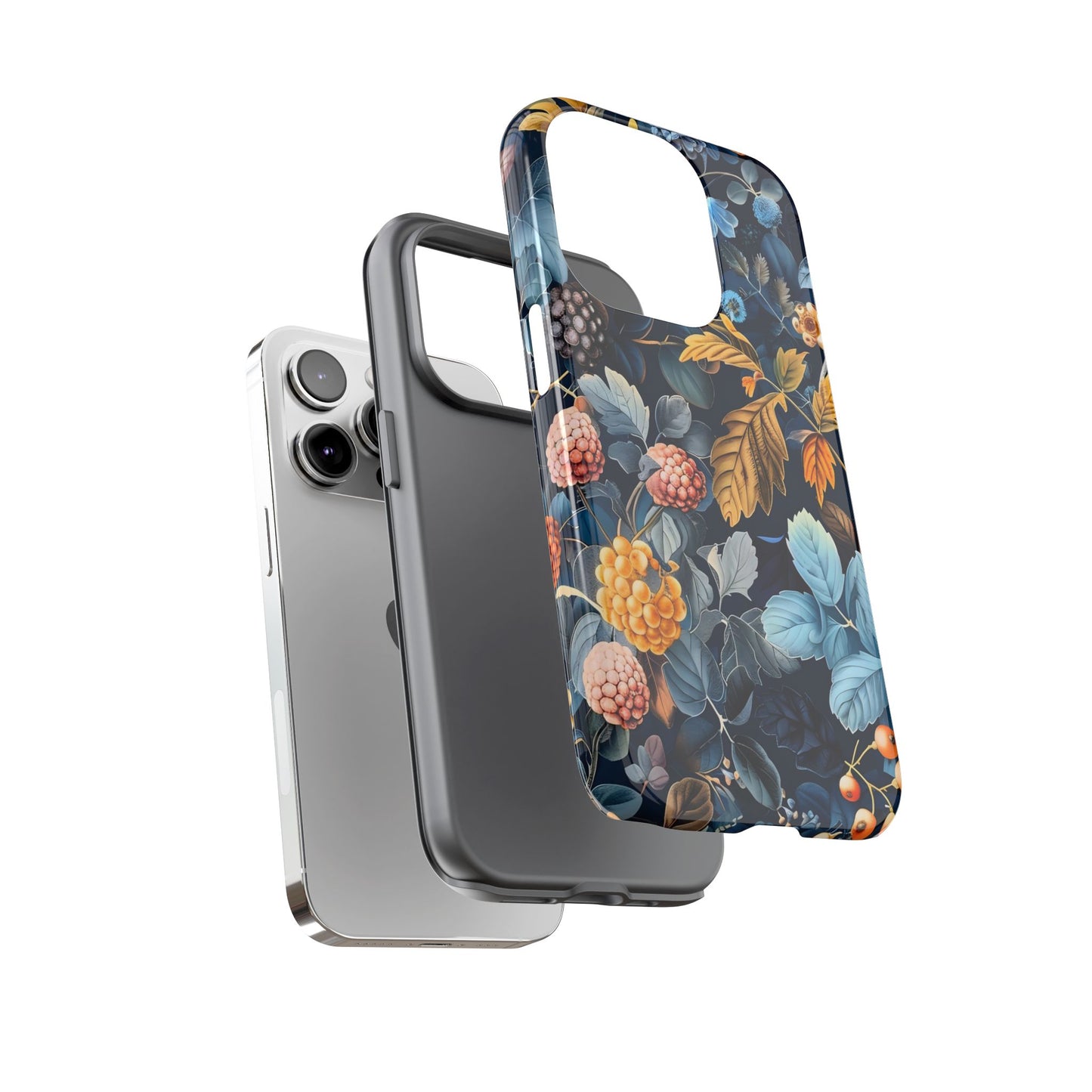 Floral iPhone Case, Tough Phone Cover, Nature-inspired Accessory, Gift for Her, Trendy Protection Case