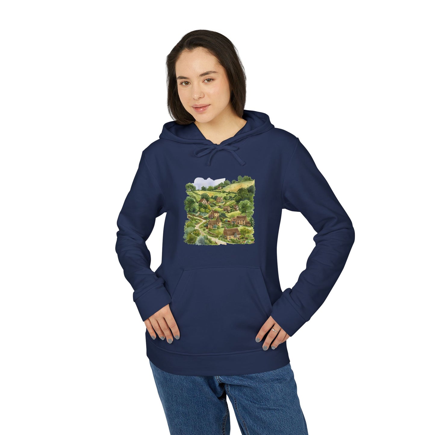 adidas Unisex Fleece Hoodie - British Nature - Scenic Landscapes and Natural Beauty