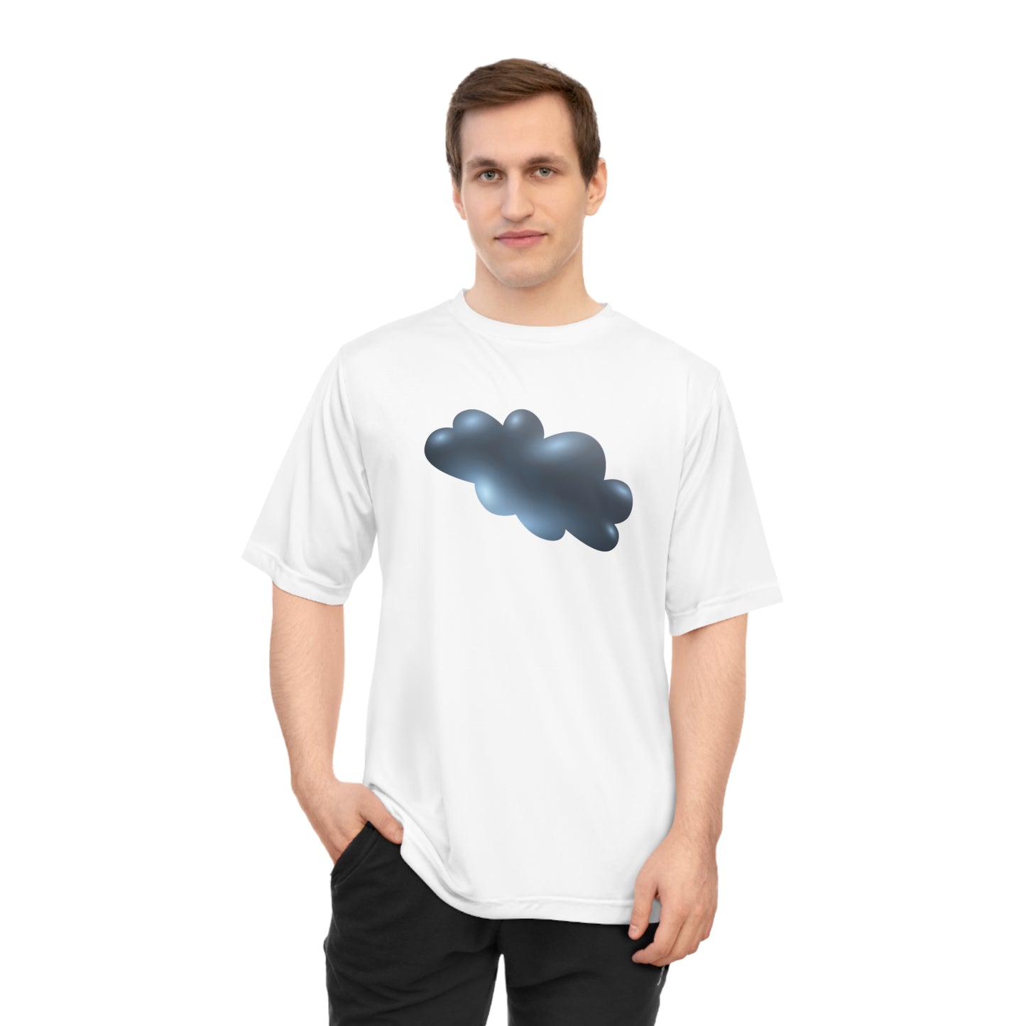Unisex Zone Performance T-shirt - Serenity in the Clouds - A Dreamy View
