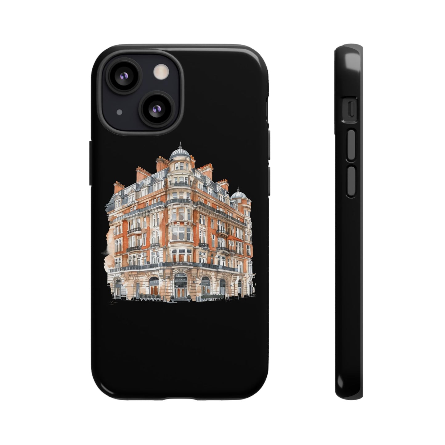 Cityscape Phone Case, Tough Phone Cover, Urban Art Case, Vintage Architecture Design, Gift for Travelers, Stylish Phone Accessory