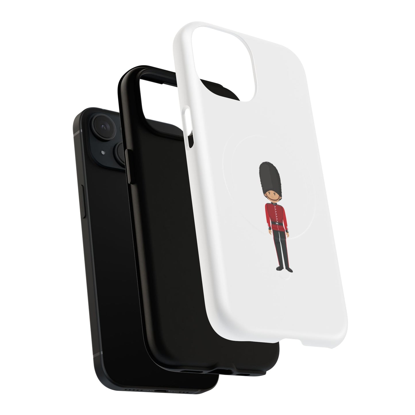 Guard Themed Magnetic Phone Case, Cute Soldier Design, Gift for Kids, Unique Gadget Accessory, Fun Phone Cover