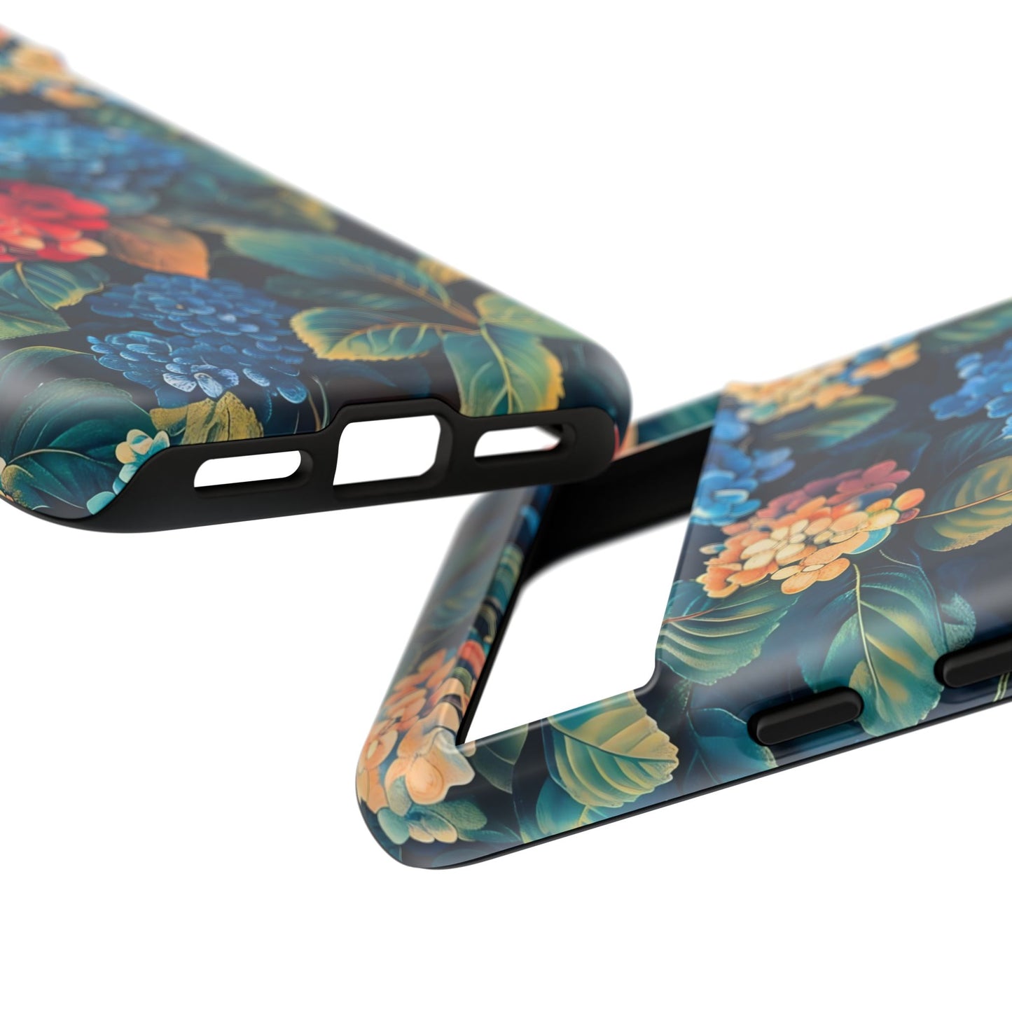 Floral Tough Phone Case, Durable Smartphone Cover, Flower Design, Gift for Her, Stylish Protection