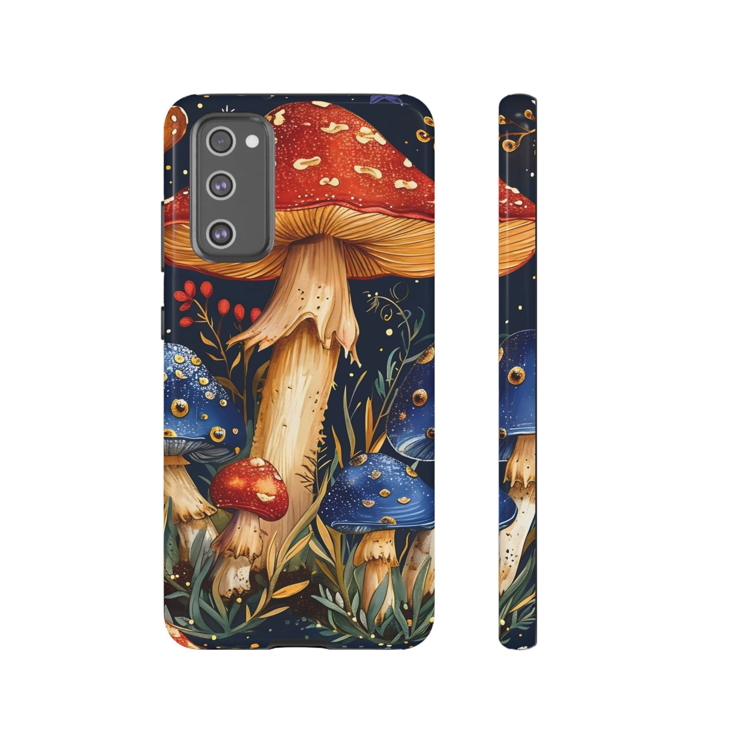Colorful Mushroom Phone Case, Tough Cases with Nature Design, Gift for Nature Lovers, Artistic Phone Protector, Gift for Her