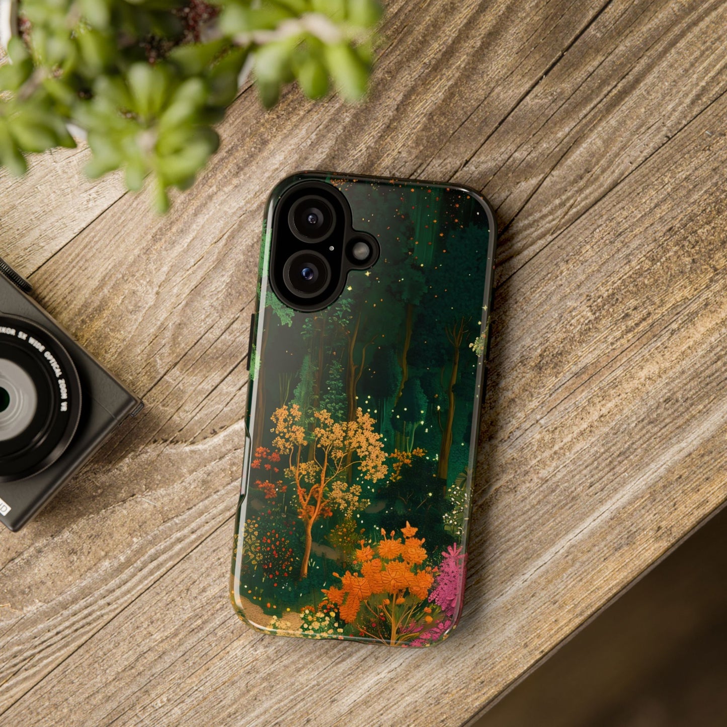 Nature-Inspired Phone Case, Floral Design, Tough iPhone Cover, Gift for Nature Lovers, Colorful Phone Accessory