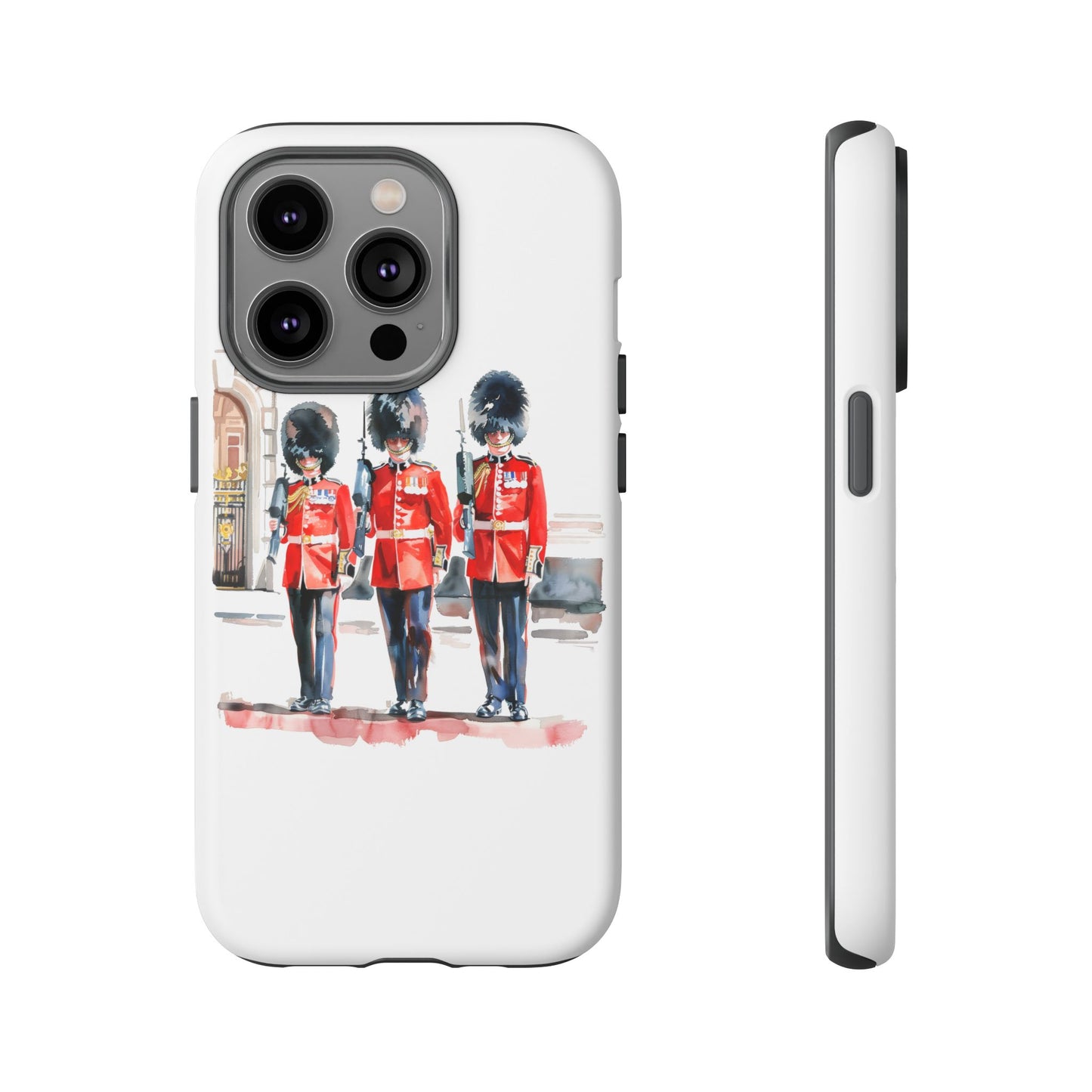 Phone Case with Royal Guard Design, Unique Cell Cover, London Souvenir, Tough Phone Case, Gift for Travelers, Stylish Street Photography