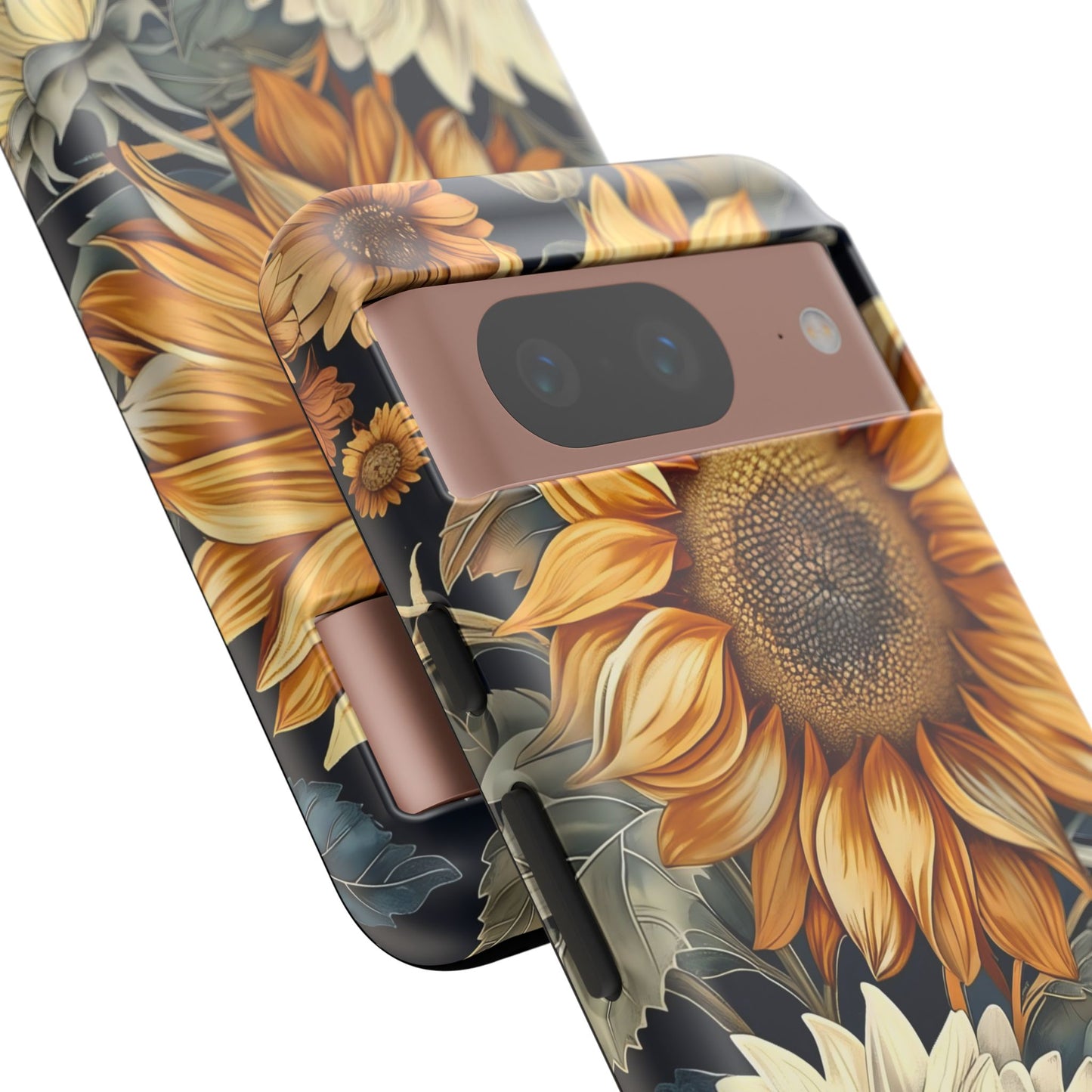 Sunflower Phone Case, Floral Tough Phone Cover, Gift for Nature Lovers, Phone Accessories, Sunflower Gifts